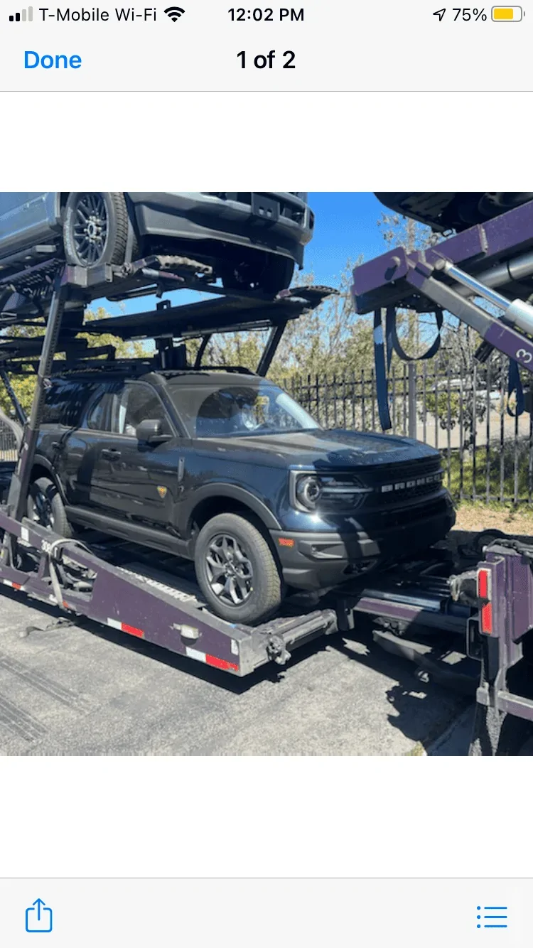 Ford Bronco Sport Naturally, the car arrived today… 282287D8-726F-4410-93F7-1A71151AC852