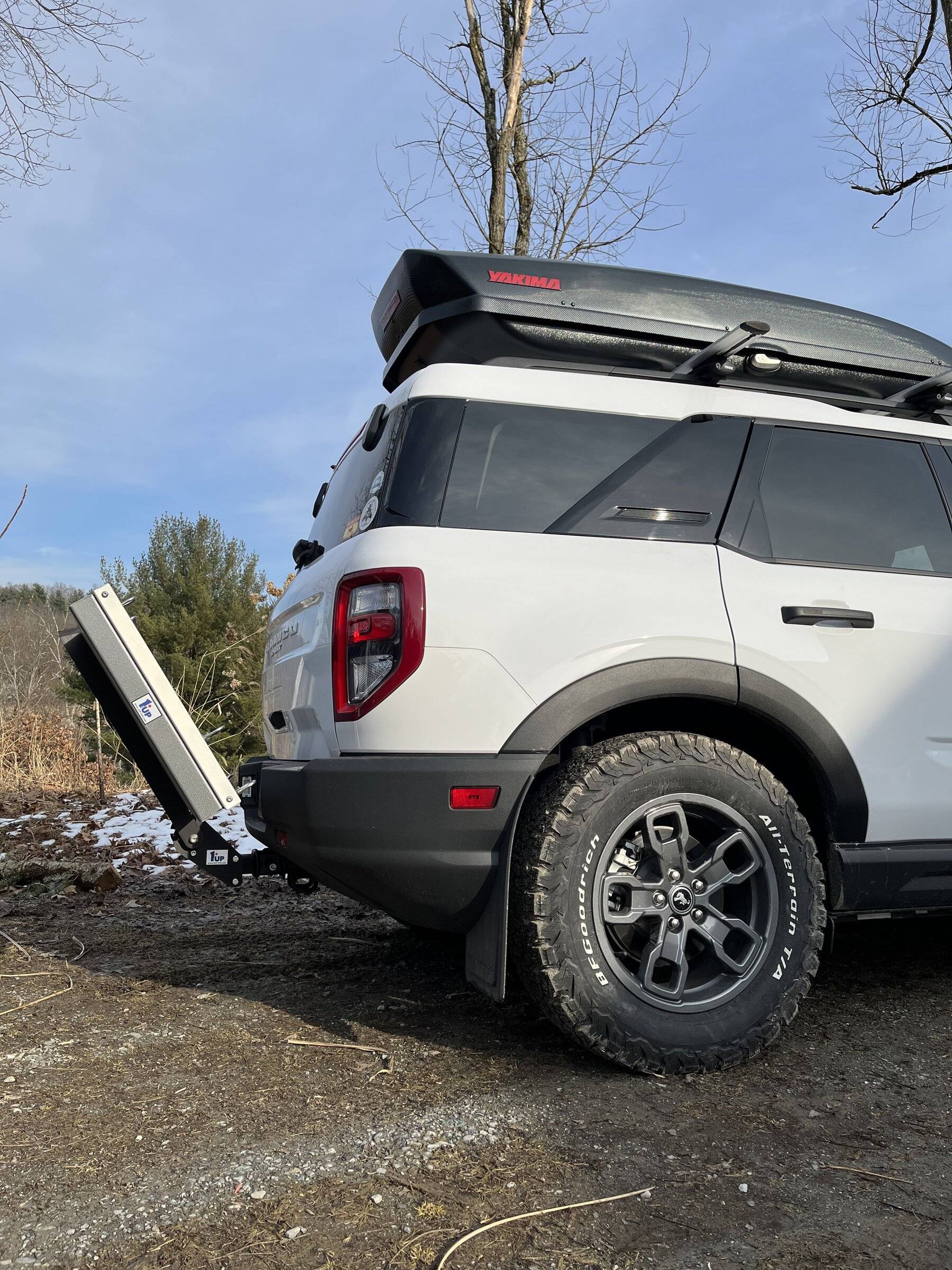 Ford Bronco Sport Big Bend stock height with BFGoodrich 245/65/17. The beginnings of making this into what I want. B7B1E61C-EECA-4B8D-A4E2-3E35B2A3A3B5