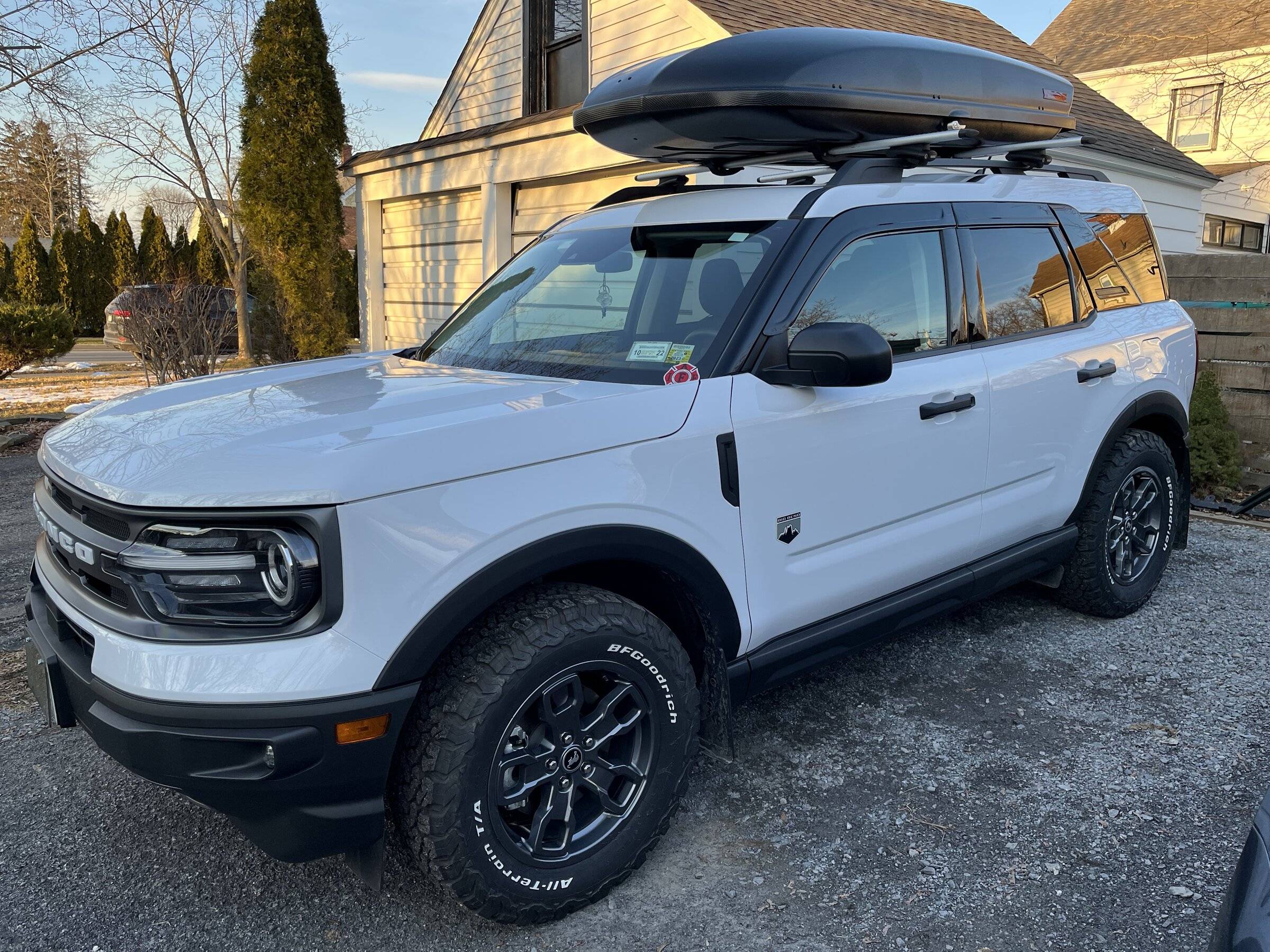 Ford Bronco Sport Big Bend stock height with BFGoodrich 245/65/17. The beginnings of making this into what I want. 687F0575-518D-4797-AA1B-C5C084868AD7
