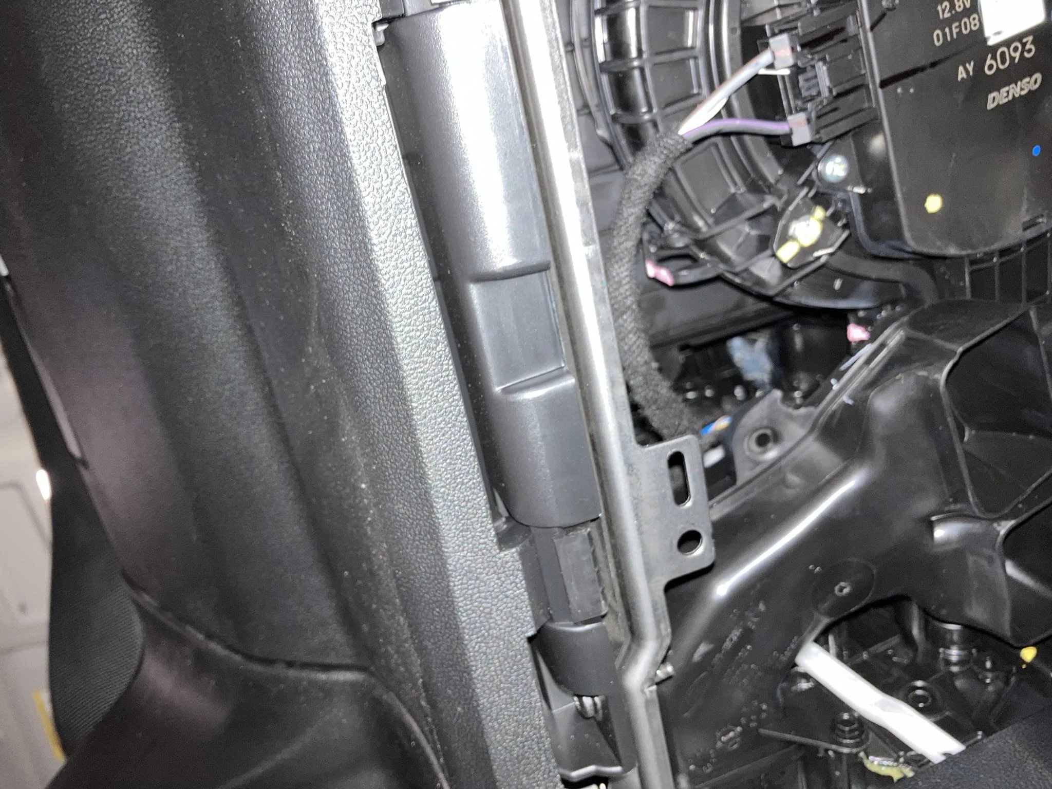 Ford Bronco Sport Anyone else missing the panel under the dash above the passenger side fuse box where the floor air ducts are. 5A71C29A-97F5-421F-8A78-C95791D61C08