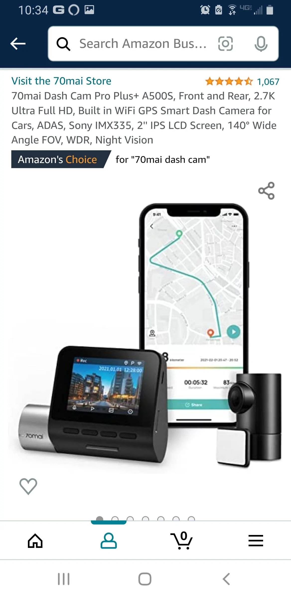 Ford Bronco Sport Anyone installed a dash cam in Bronco Sport yet? Screenshot_20220316-103445_Amazon Business