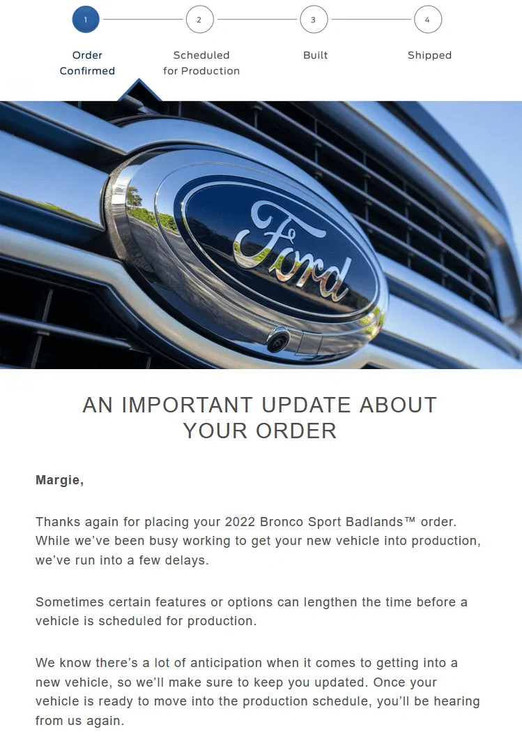 Ford Bronco Sport Waiting room nobroncosport