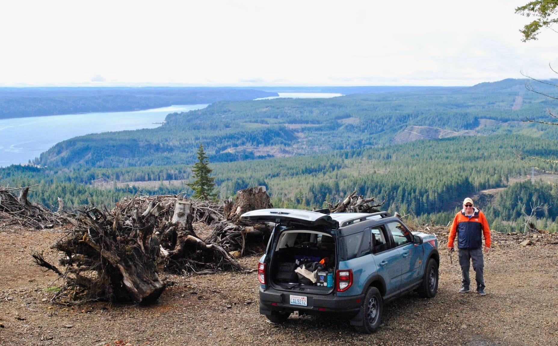Ford Bronco Sport Badlands first time off-road in the Olympic Peninsula. Waketickeh Peak