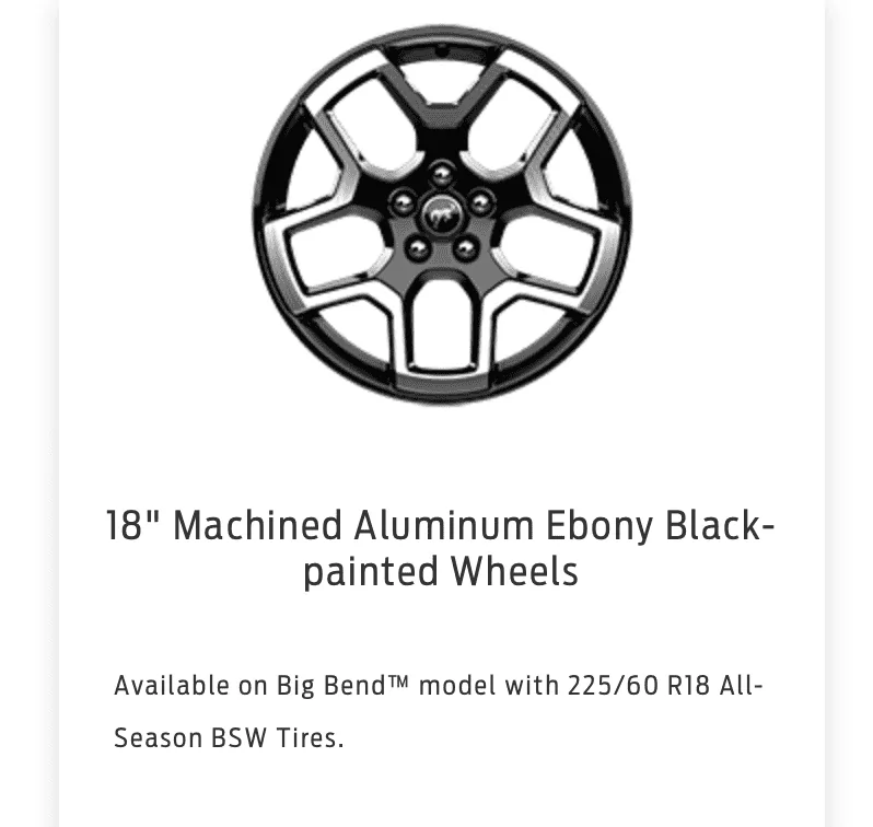 Ford Bronco Sport Can I run 18" summer tires & rims and have a separate 17" set of tires & rims for winter? Screen Shot 2022-03-30 at 6.42.27 AM