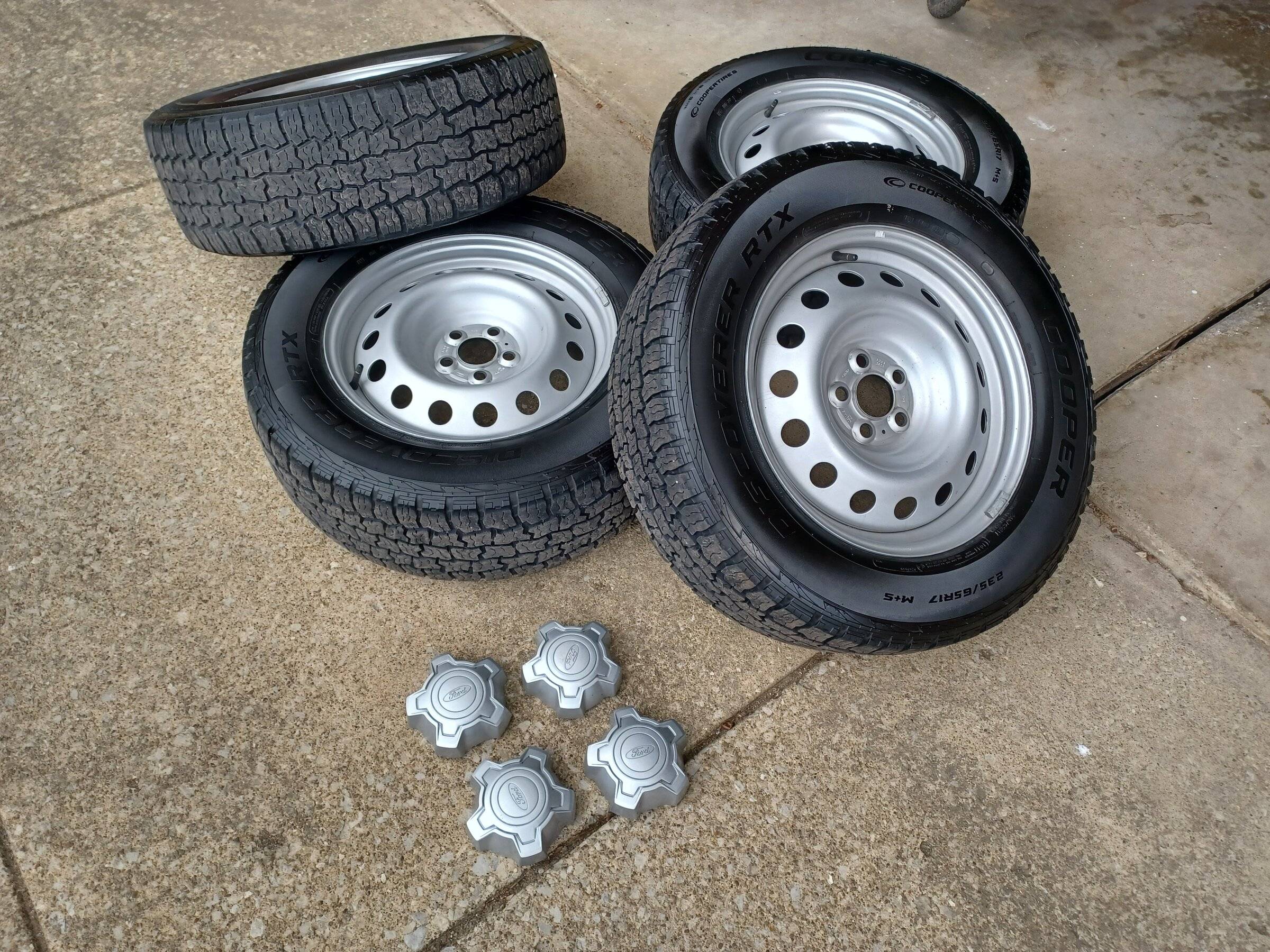 Ford Bronco Sport Steelies and 235 65 r17 A/T TIRES FOR SALE 20220331_101452