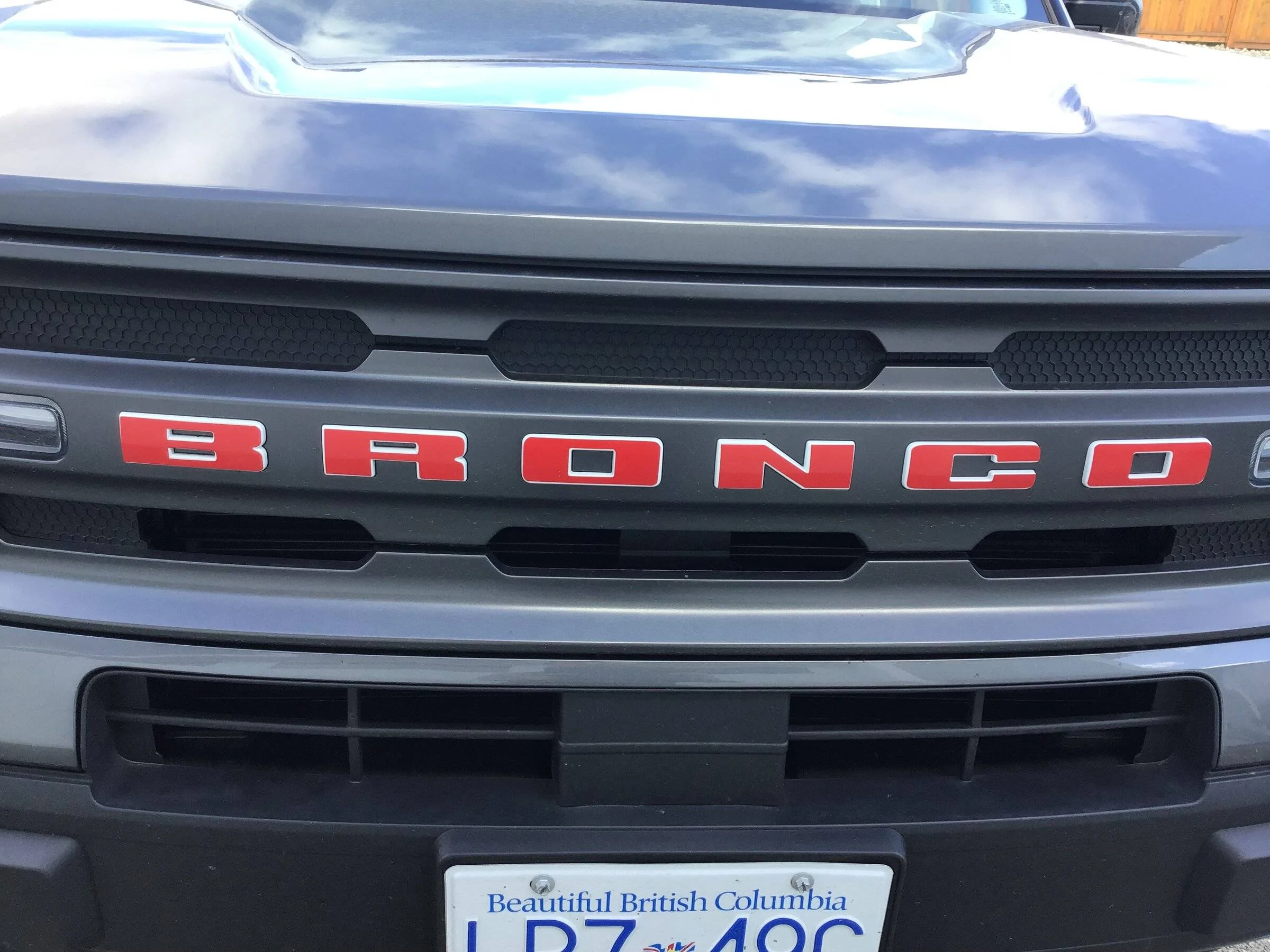 Ford Bronco Sport Vinyl letters overlay for the Front or back 3499813E-23B9-4435-901D-A8B87D8EA52F