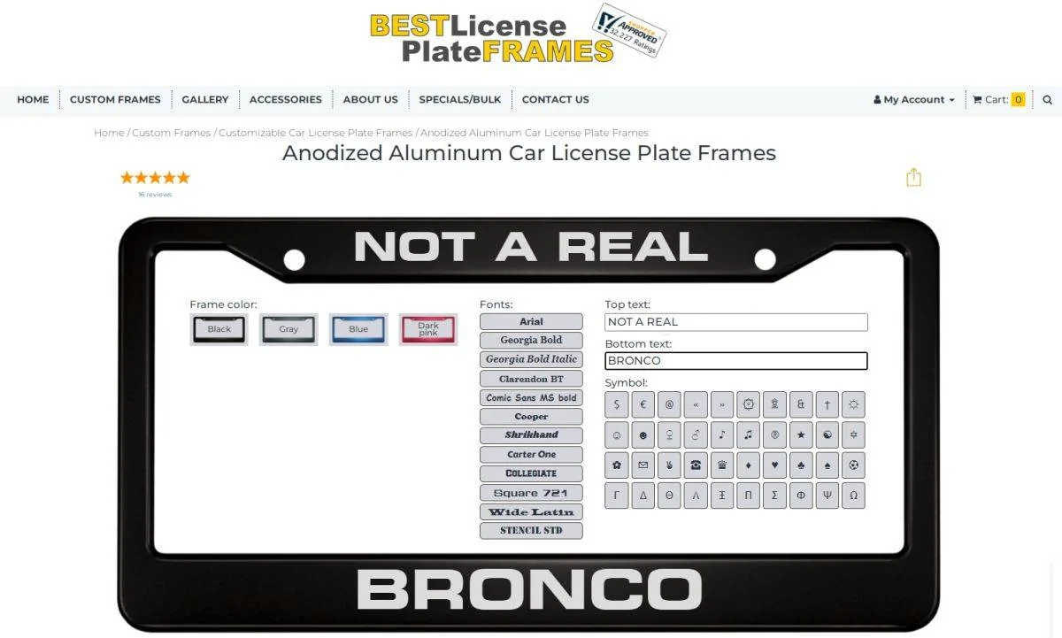 Ford Bronco Sport License Plate Covers recommendations? notreal