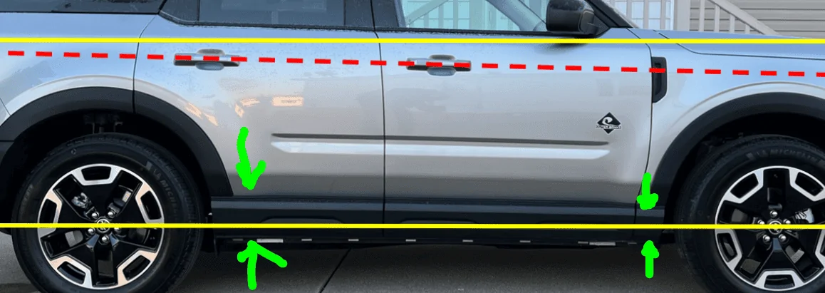 Ford Bronco Sport Leveling Kit - Increased ground clearance? 1649190140504