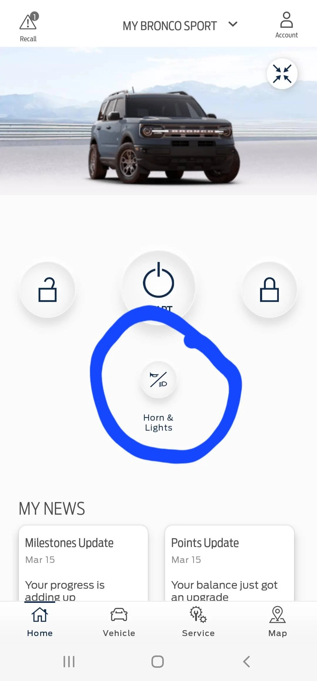 Ford Bronco Sport New Button in FordPass Screenshot_20220405-215926_FordPass