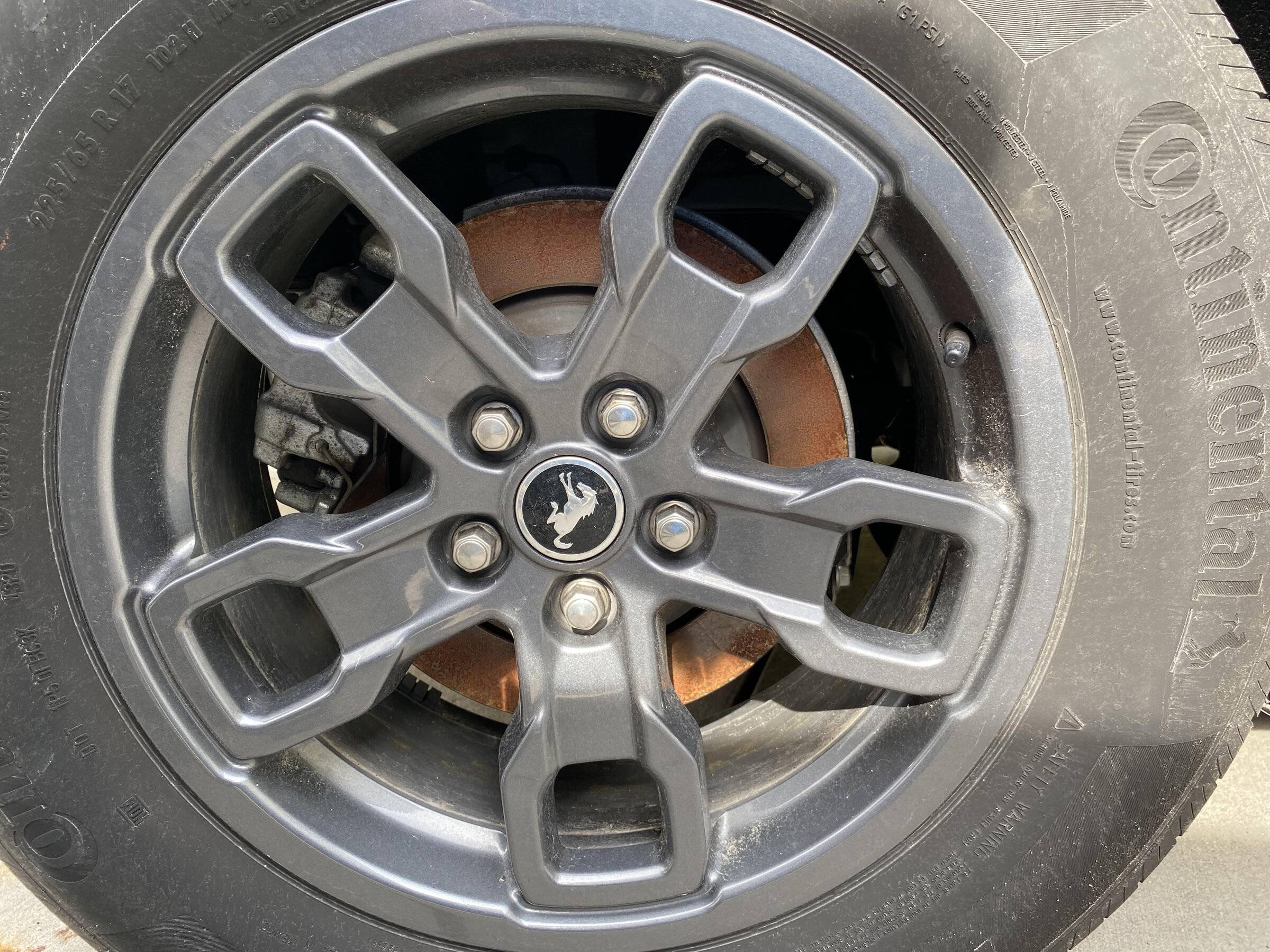 Ford Bronco Sport Noise while reversing Rotor Rust