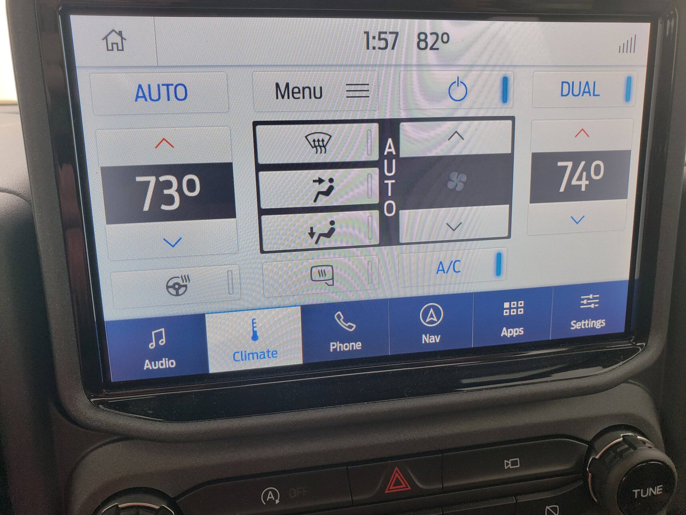 Ford Bronco Sport Climate Domain works! (On screen climate controls) 20220411_135746