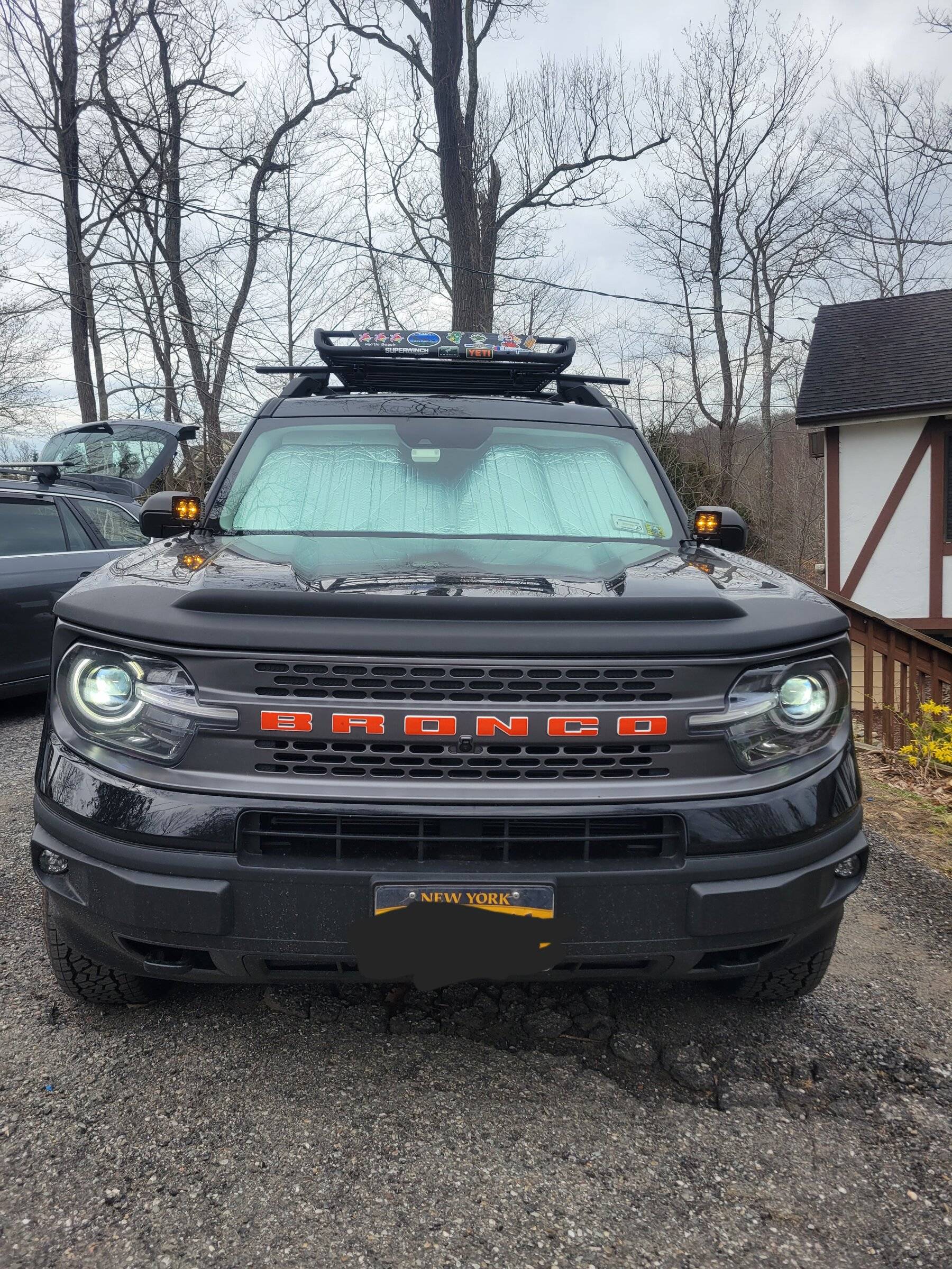 Ford Bronco Sport Rough Country ditch lights and Valkyrie off road ditch light brackets 20220416_102719