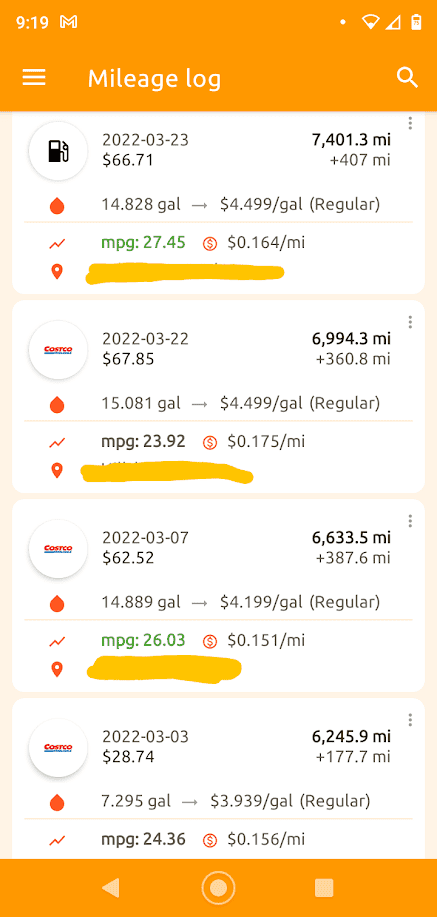 Ford Bronco Sport 2.0L MPG Fuel Mileage Screenshot_20220416-092005-165_2