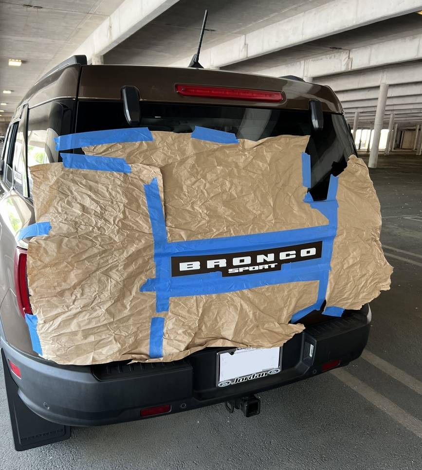 Ford Bronco Sport I hate the white letters! in-process