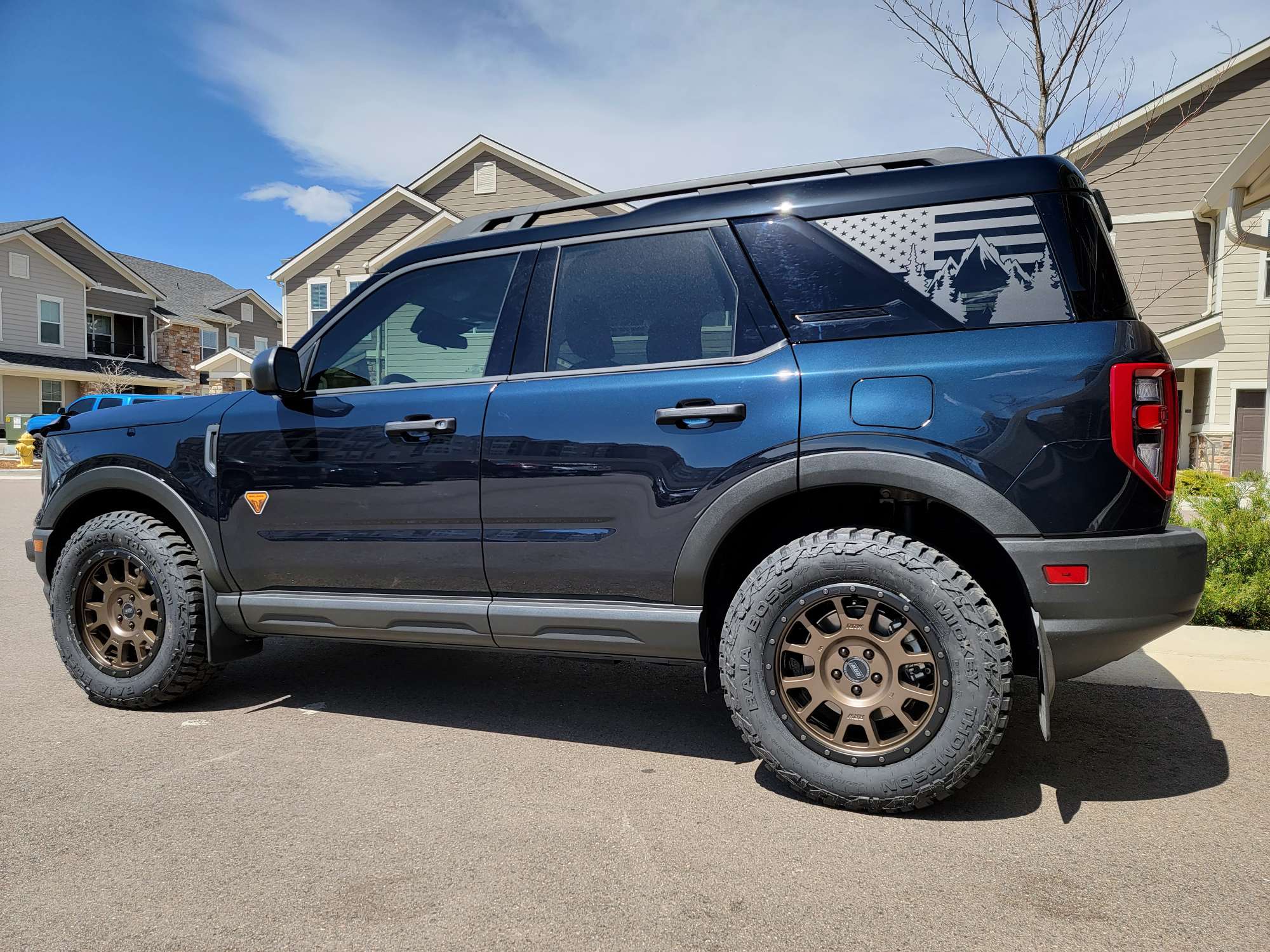 Ford Bronco Sport Lift, Wheels & Tires on our 2022 Badlands Bronco Sport Compress_20220419_154100_0925