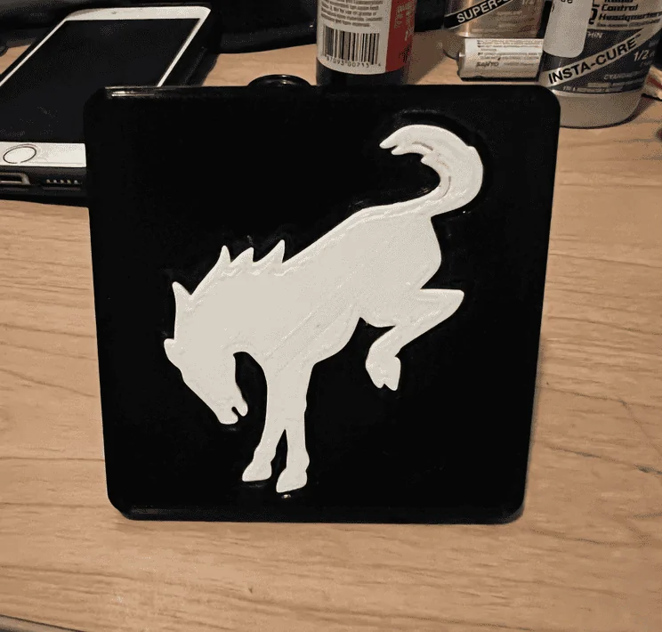 Ford Bronco Sport Trailer Hitch Cover To 3D Print 1650498917808