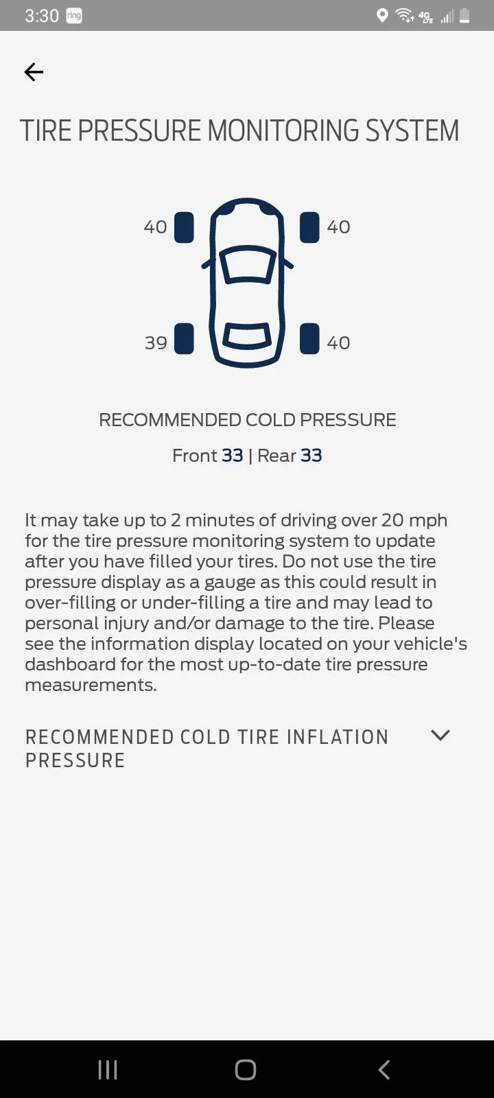 Ford Bronco Sport Tire rotation and pressure sensors Screenshot_20220421-153054_FordPass