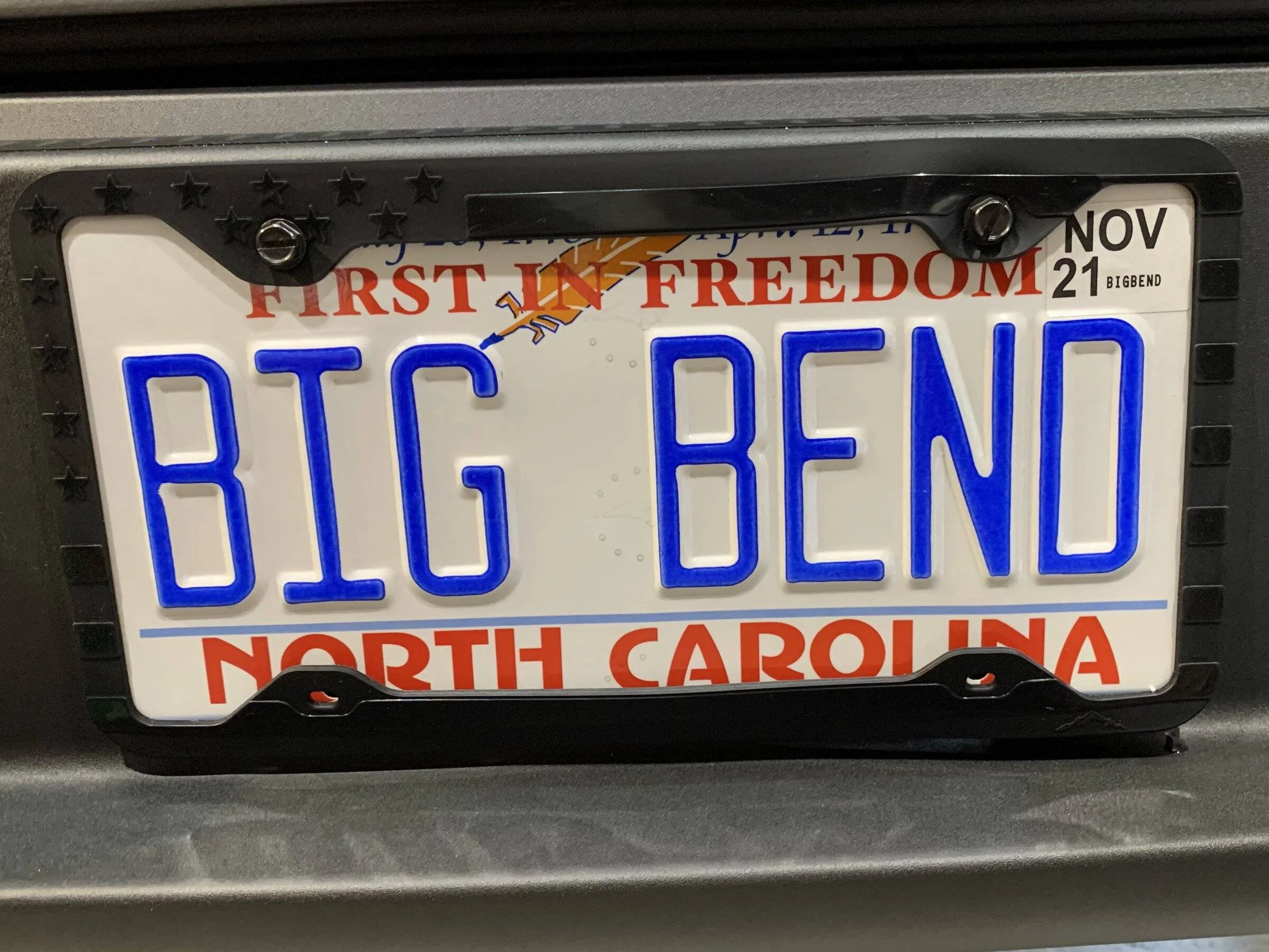 Ford Bronco Sport Anyone put a custom plate on there BS rear plat