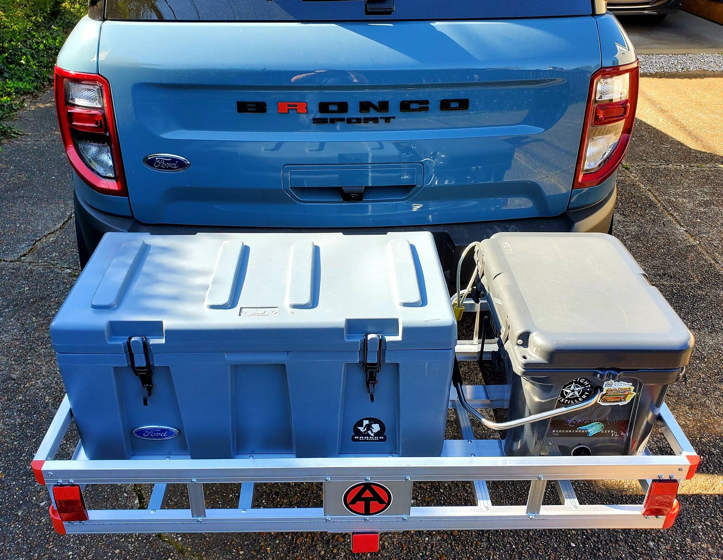 Ford Bronco Sport Harbor Freight Aluminum Hitch Cargo Carrier 20220423_162737