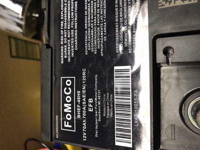 Ford Bronco Sport New battery 53A2F51E-E13B-48B9-A4EE-2A7BFD8FB791