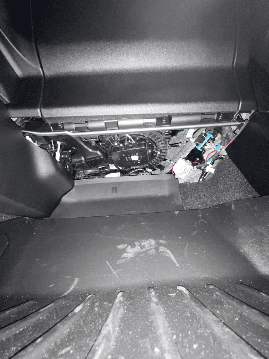 Ford Bronco Sport Anyone else missing the panel under the dash above the passenger side fuse box where the floor air ducts are. 1651604800431