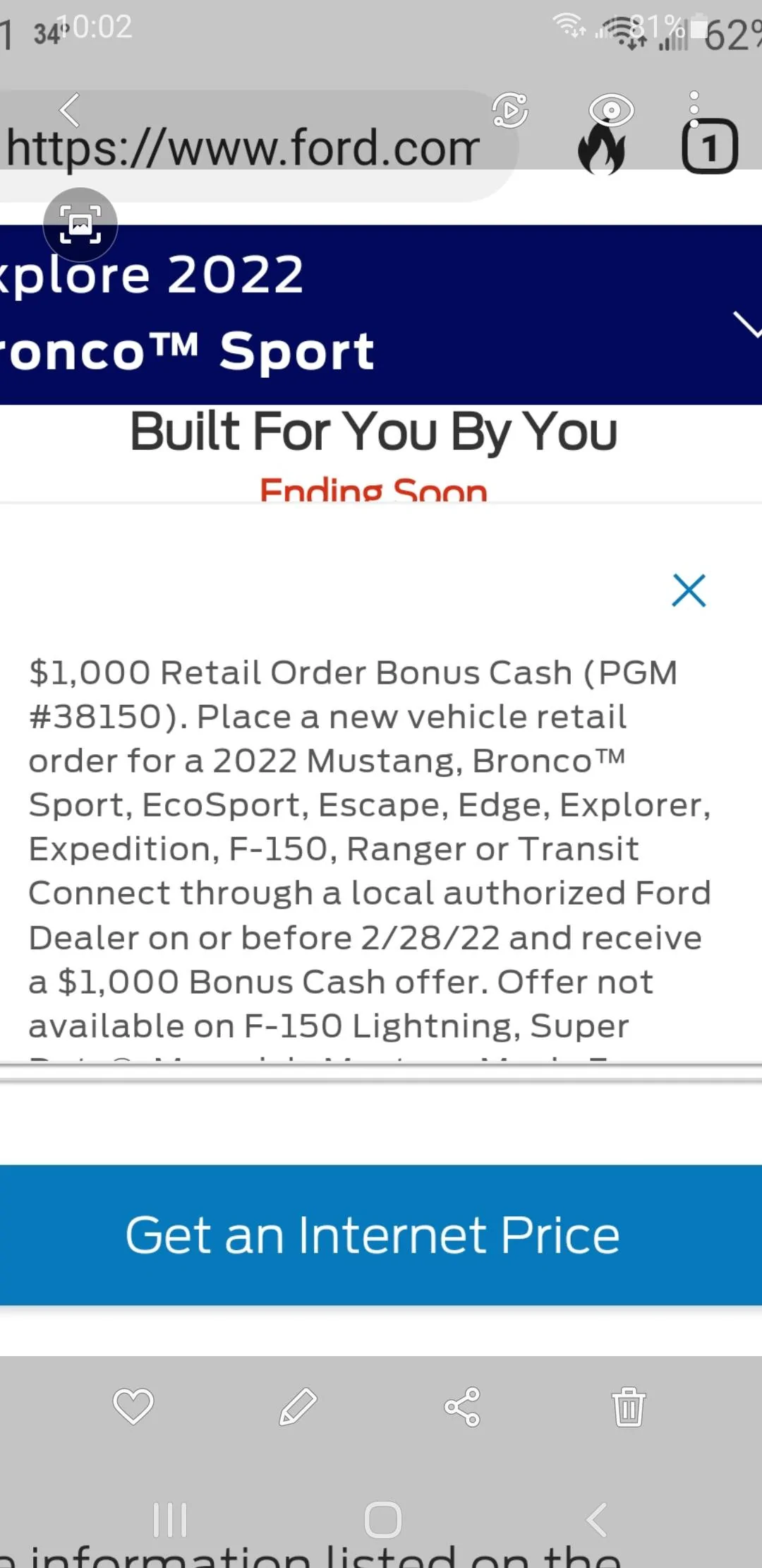 Ford Bronco Sport Waiting room Screenshot_20220506-220233_Gallery