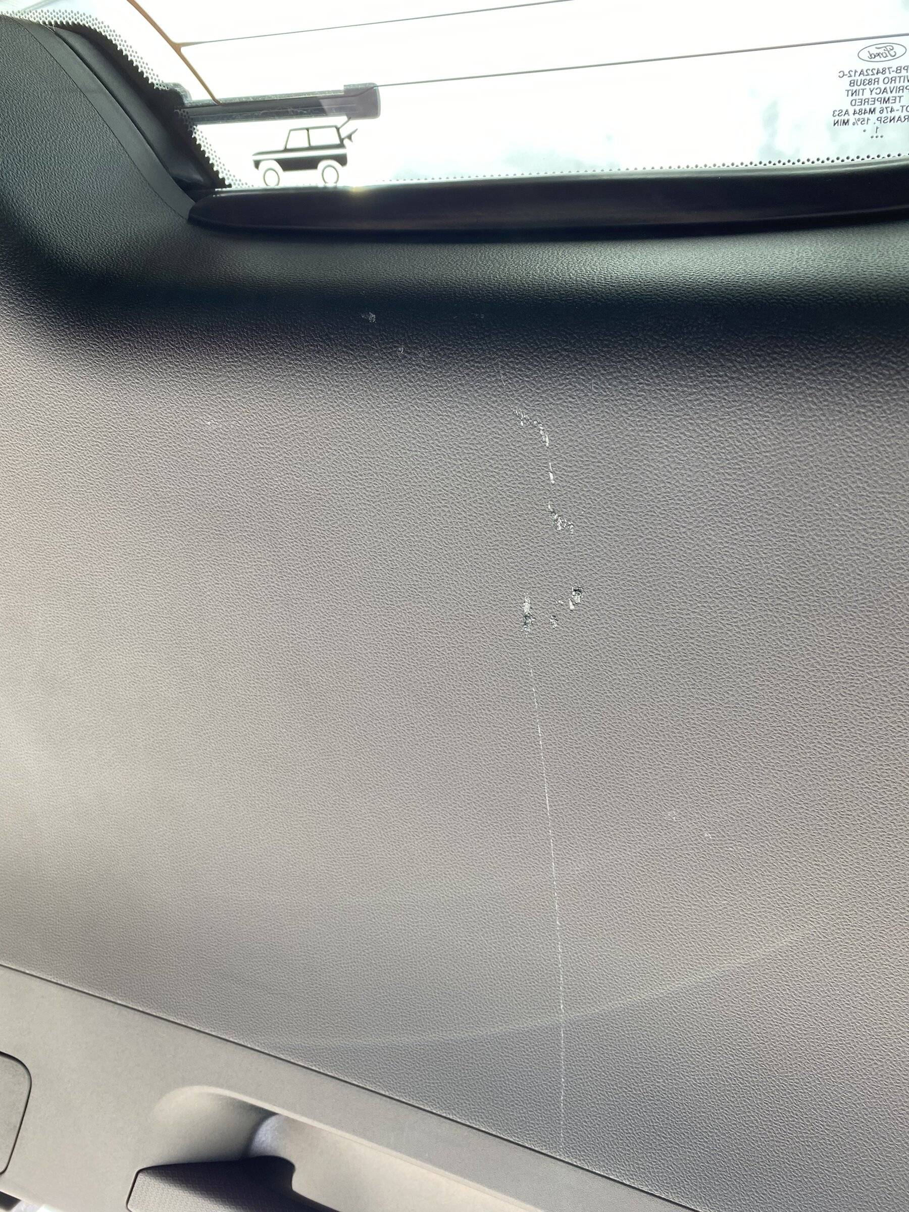 Ford Bronco Sport Interior door panel easily scratches CFF019C6-25D4-4462-B2C1-4D80CE936CC5