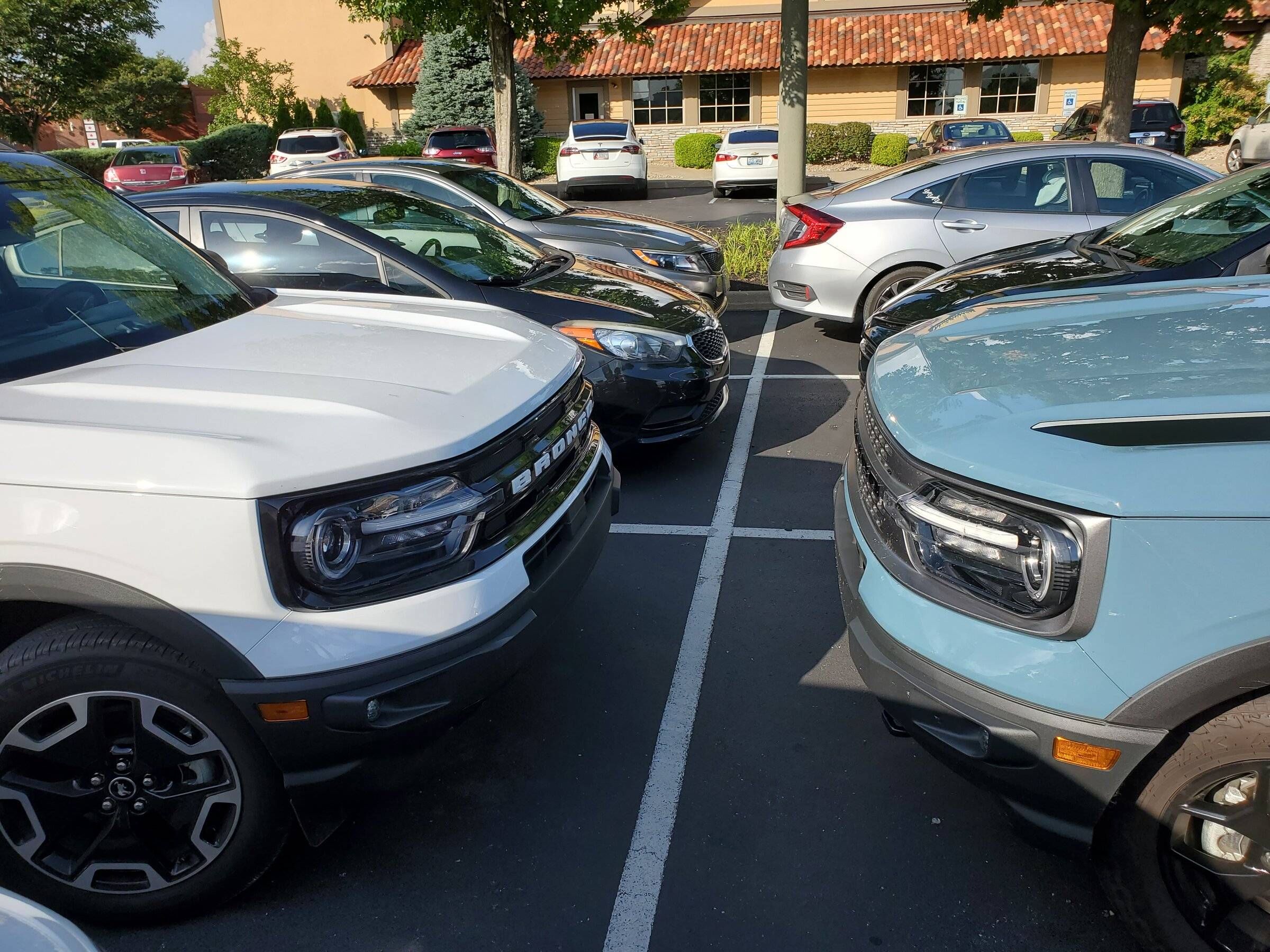 Ford Bronco Sport Do you park beside other BS at the grocery store, mall etc. ? Or is it weird? 20210828_175211