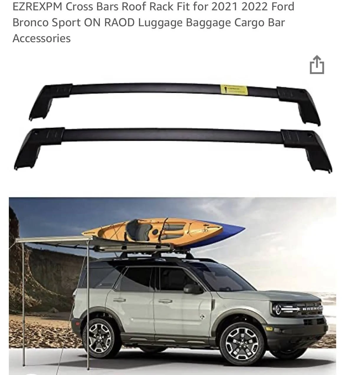 Ford Bronco Sport Crossbars - Like Ford OEM For Sale IMG_1967