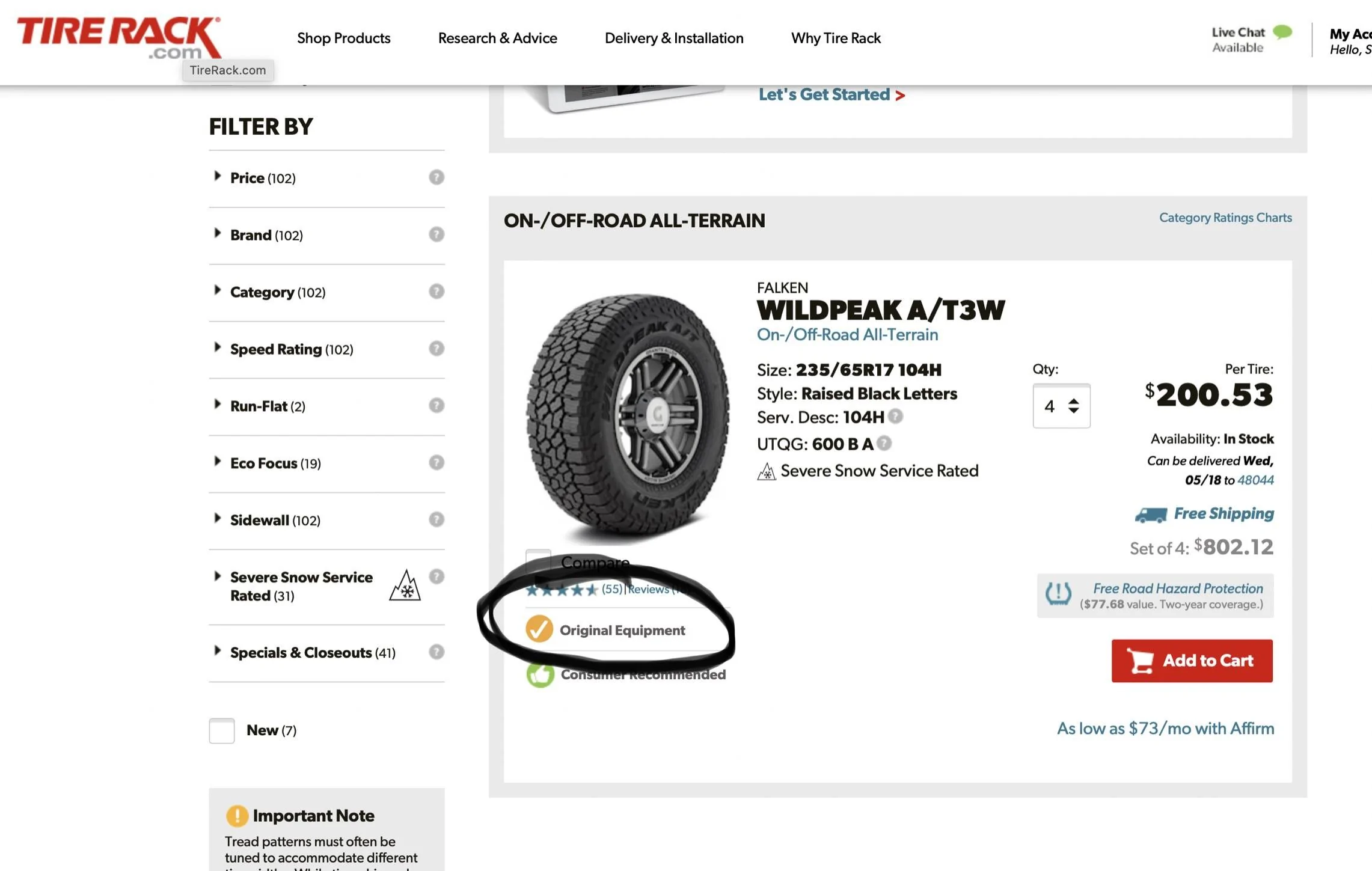 Ford Bronco Sport 235/65/17 Wildpeak AT3W 10A4812F-9FD8-4338-9795-AD5578A48321_1_201_a