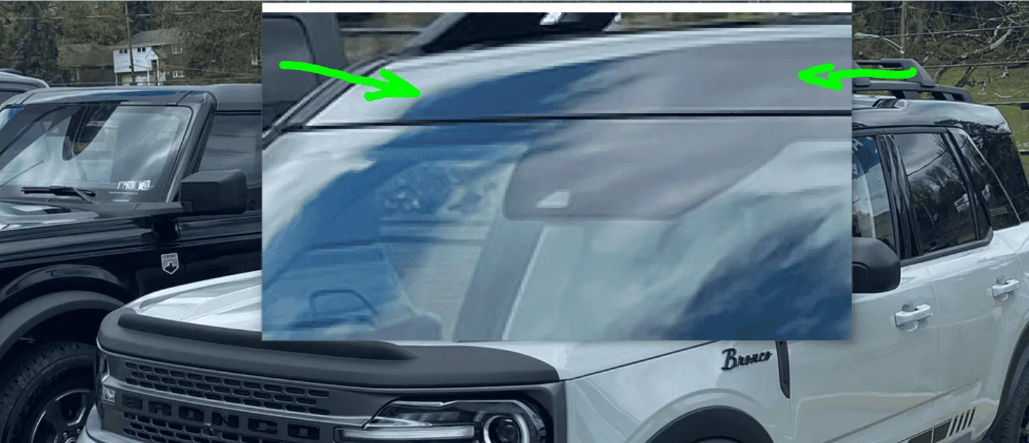 Ford Bronco Sport Lots of bugs on windshield due to hood design? 1652981083877