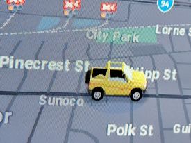 Ford Bronco Sport bronco as icon on wayz map u bronc