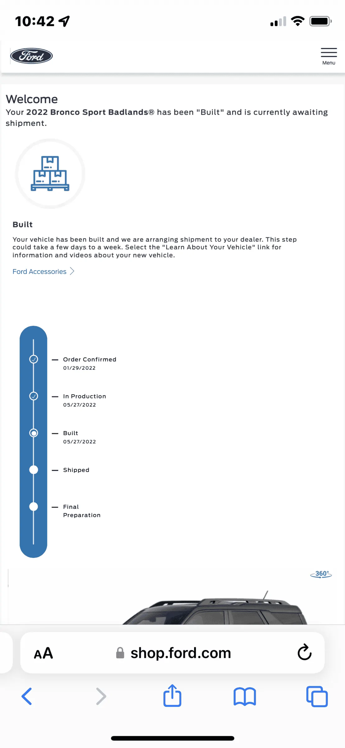 Ford Bronco Sport Waiting room B732C8BD-D44D-46CA-B685-CDCD3F4C70C0