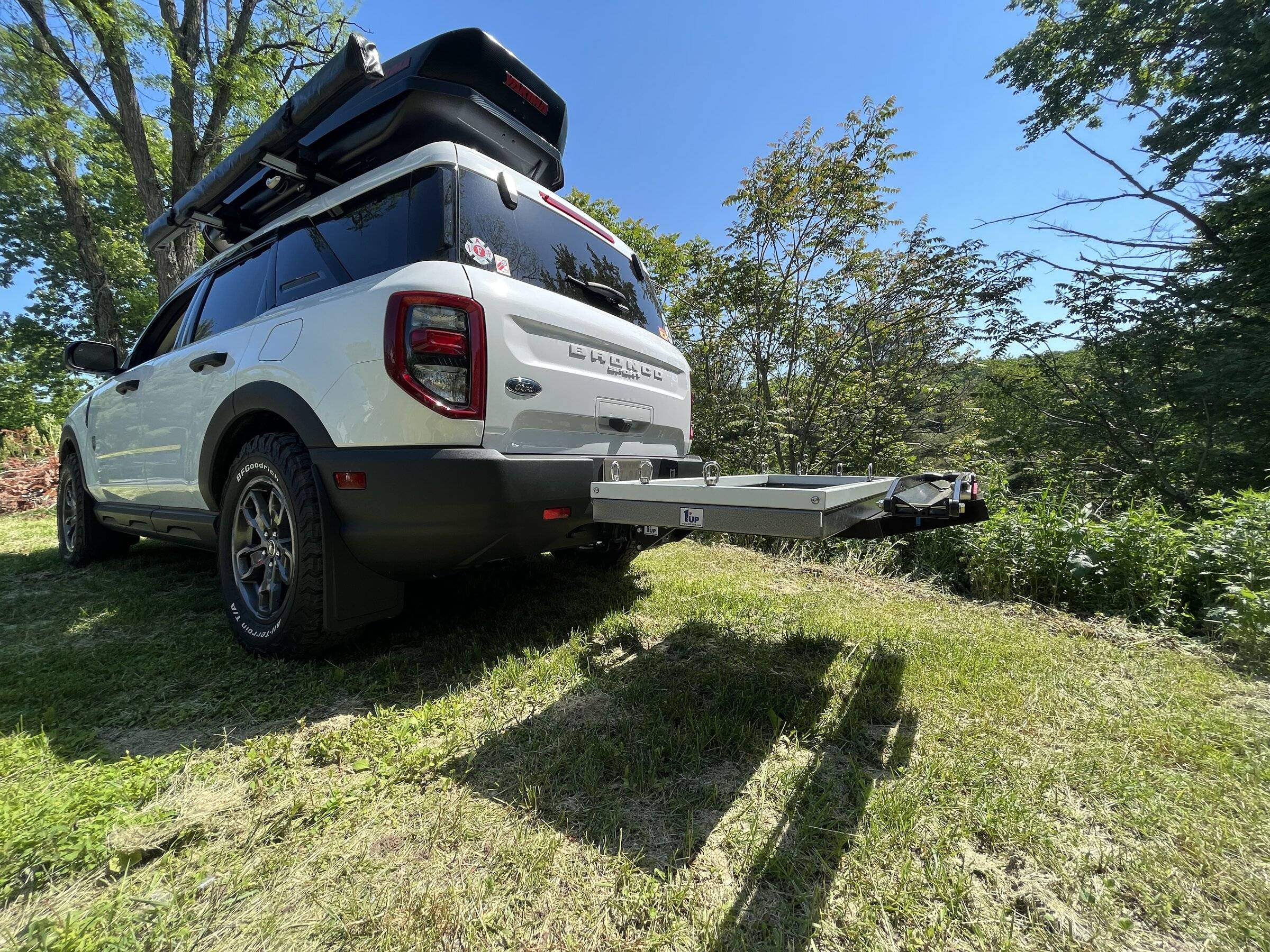 Ford Bronco Sport Big Bend stock height with BFGoodrich 245/65/17. The beginnings of making this into what I want. tempImagePYiaOy