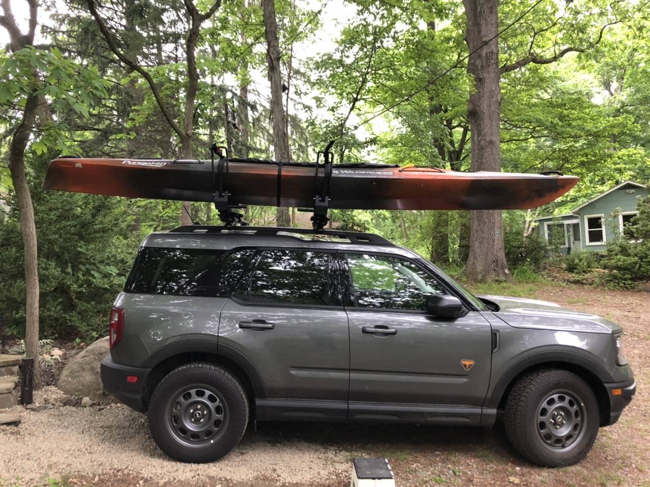 Ford Bronco Sport Thule Hullavator works with 53" cross bars! 7EA52D77-3722-4E26-9945-AE0F79B68E49