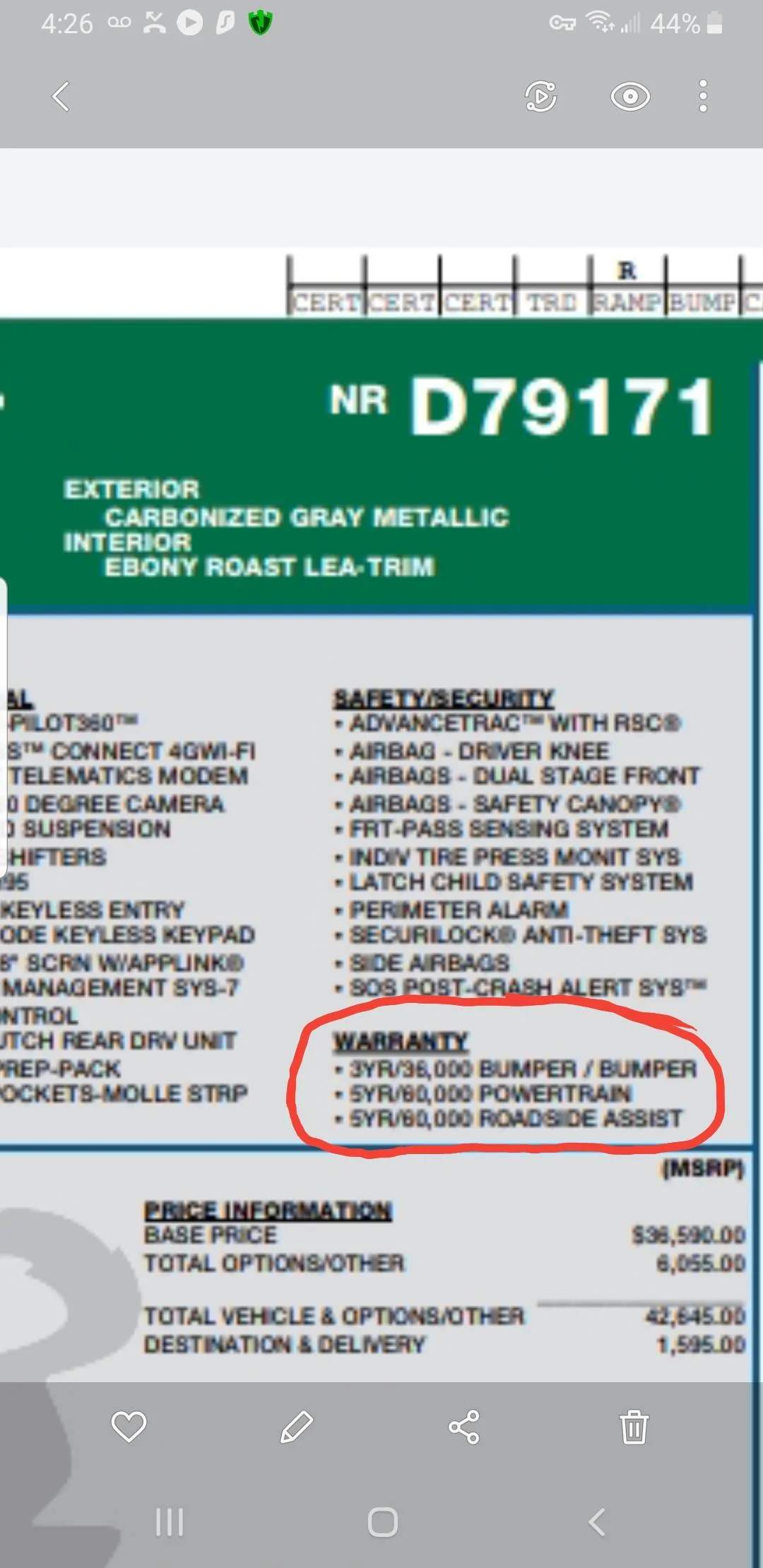 Ford Bronco Sport 32,000 miles - should i buy extended warranty? Screenshot_20220602-162833_Gallery