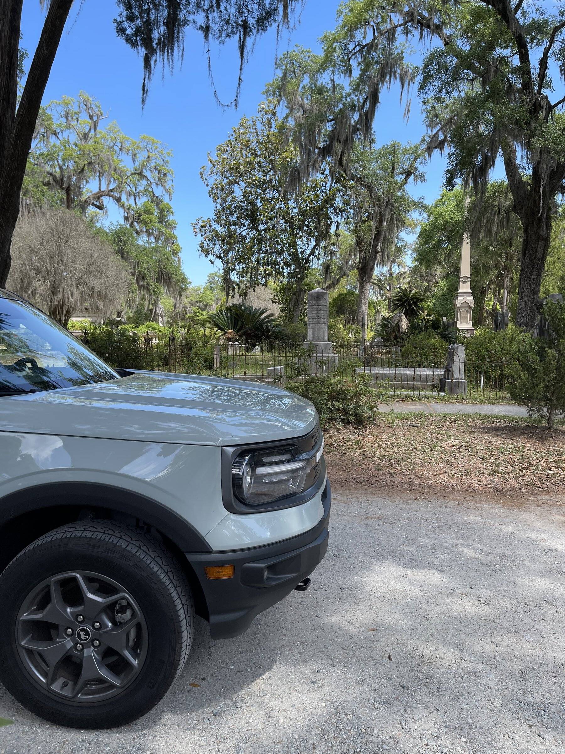 Ford Bronco Sport Bronco at the cemetery. 5F137C1F-CA9C-47C4-9841-70D5AEE37C00