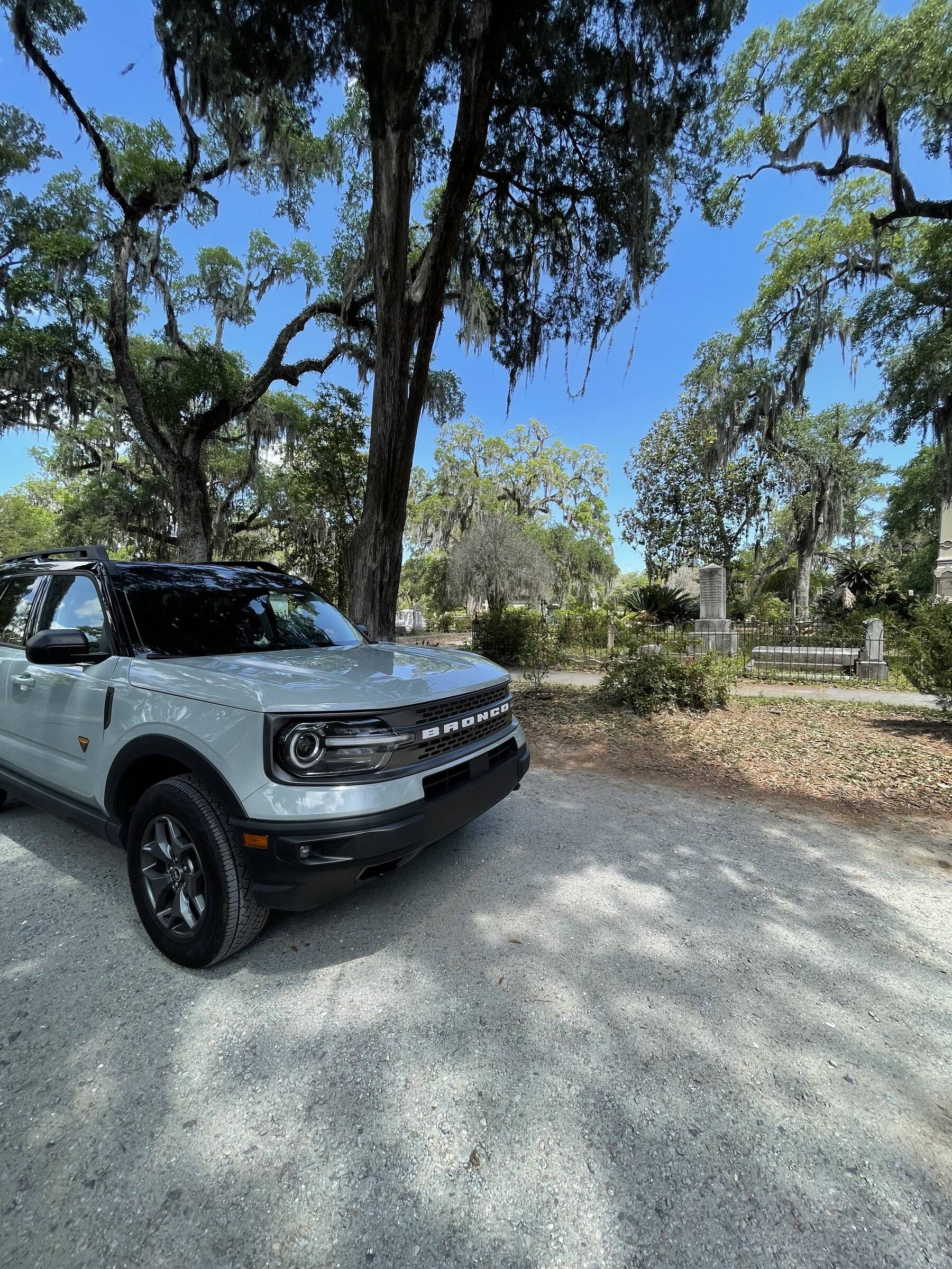 Ford Bronco Sport Bronco at the cemetery. 509C94A5-1C28-49A7-8841-246F0FF233BA