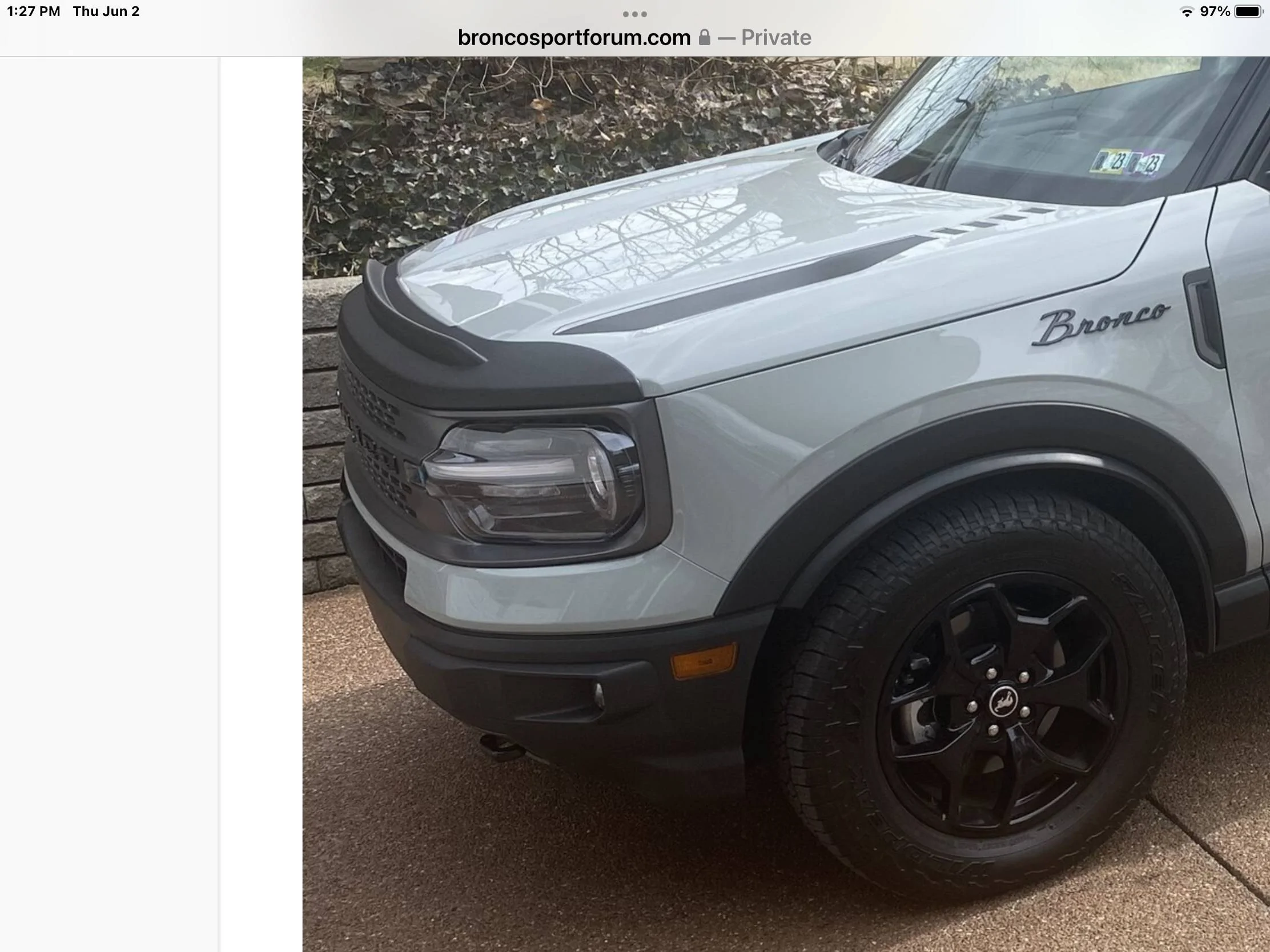 Ford Bronco Sport Raptor grill accent lights A3AF6577-6387-4A15-9244-2DB5BEF0B35C