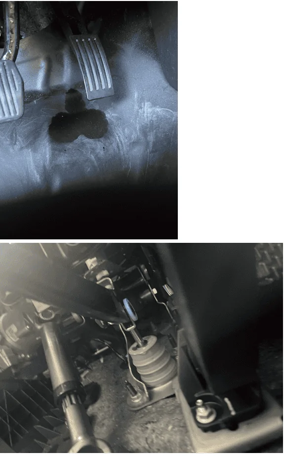 Ford Bronco Sport Strange stains on driver's floorboard under gas pedal... Bronco 