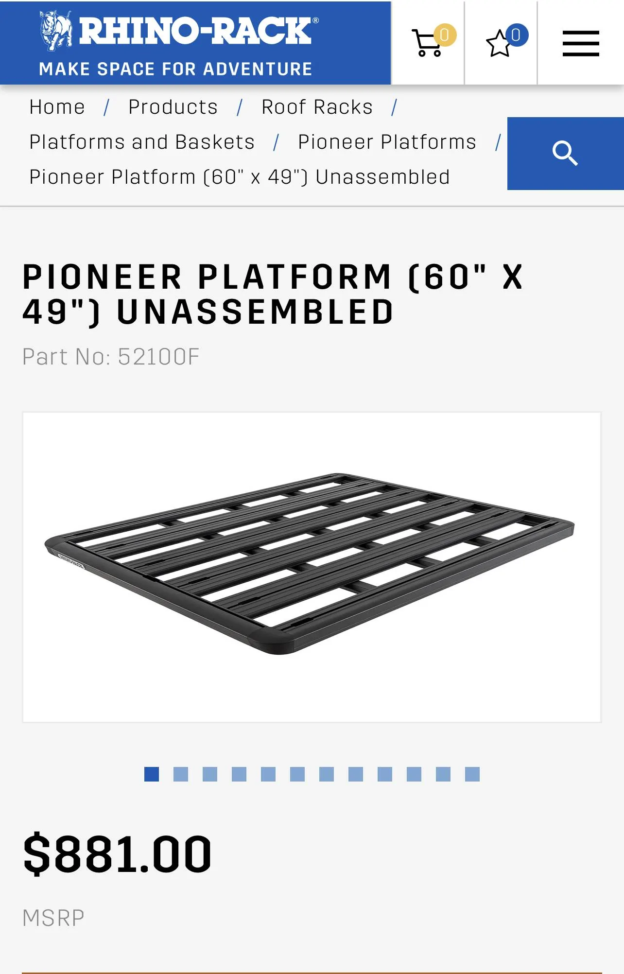 Ford Bronco Sport Rhino Rack Pioneer Platform For Sale F003606D-EEF7-423E-9F30-E76C3CC989B9