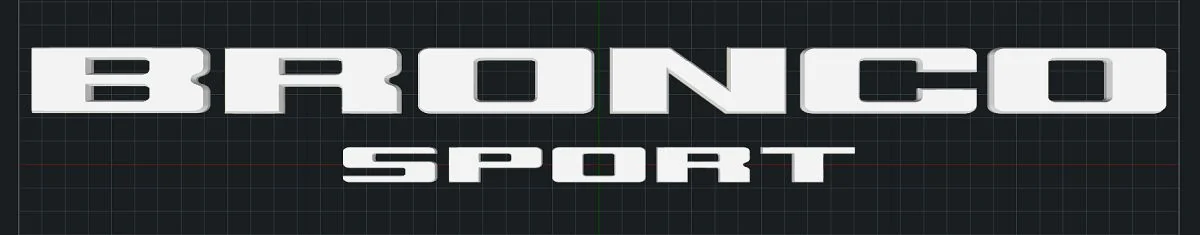 Ford Bronco Sport Liftgate Letters/Numerals to 3D Print BRONCO SPORT