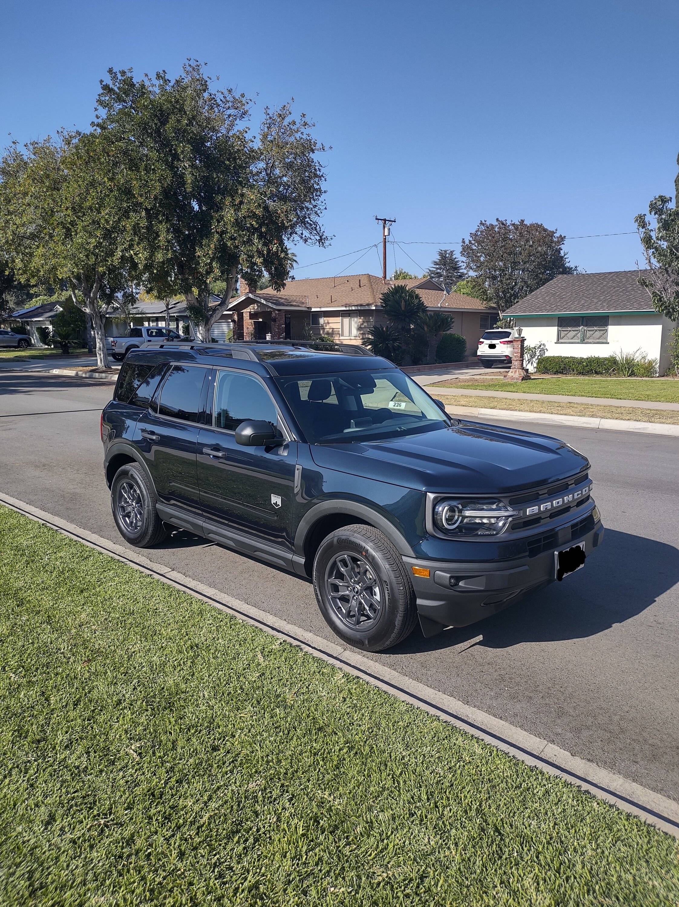 Ford Bronco Sport Official ALTO BLUE Bronco Sport Thread redacted front view