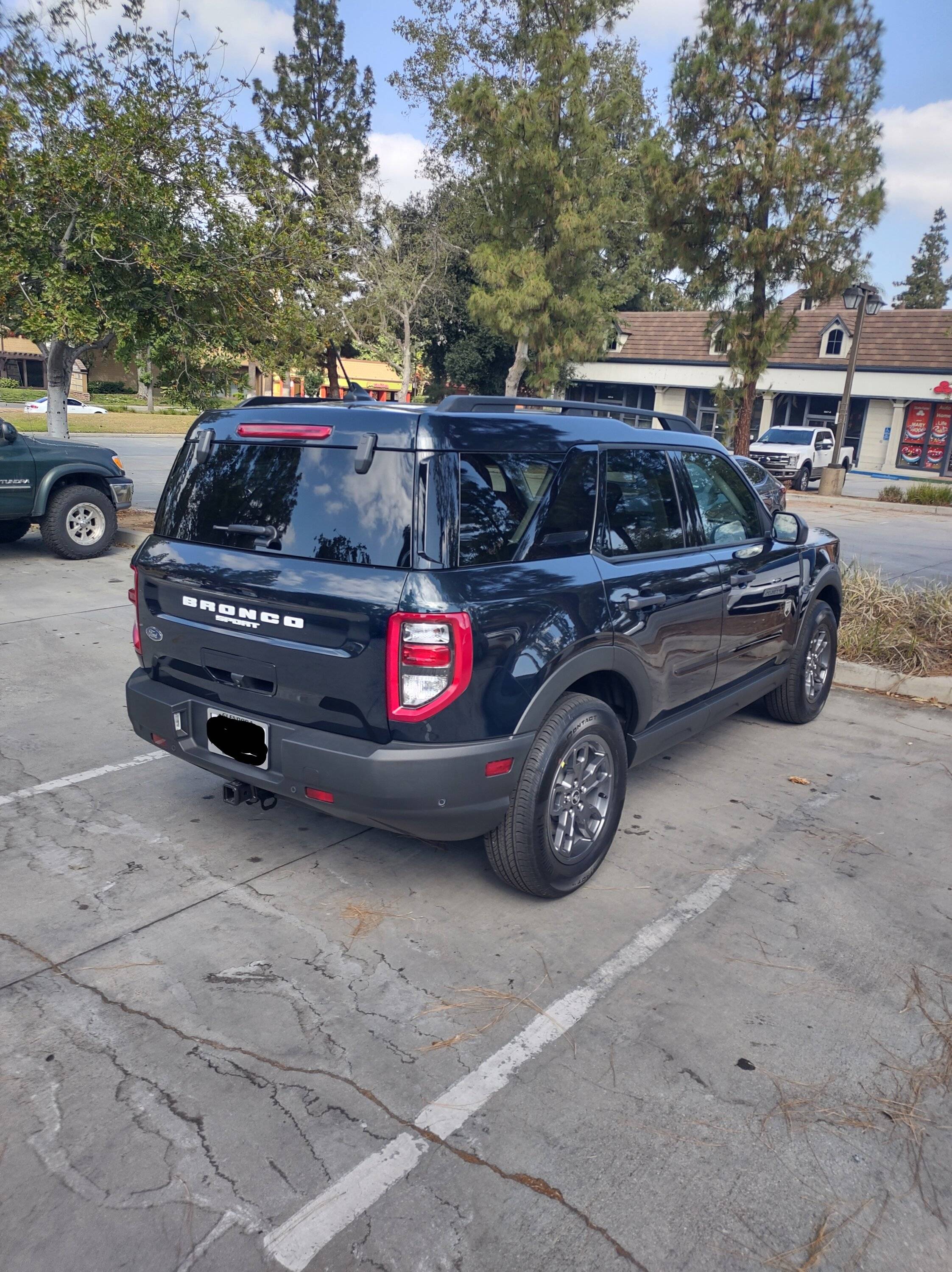 Ford Bronco Sport Official ALTO BLUE Bronco Sport Thread redacted rear view