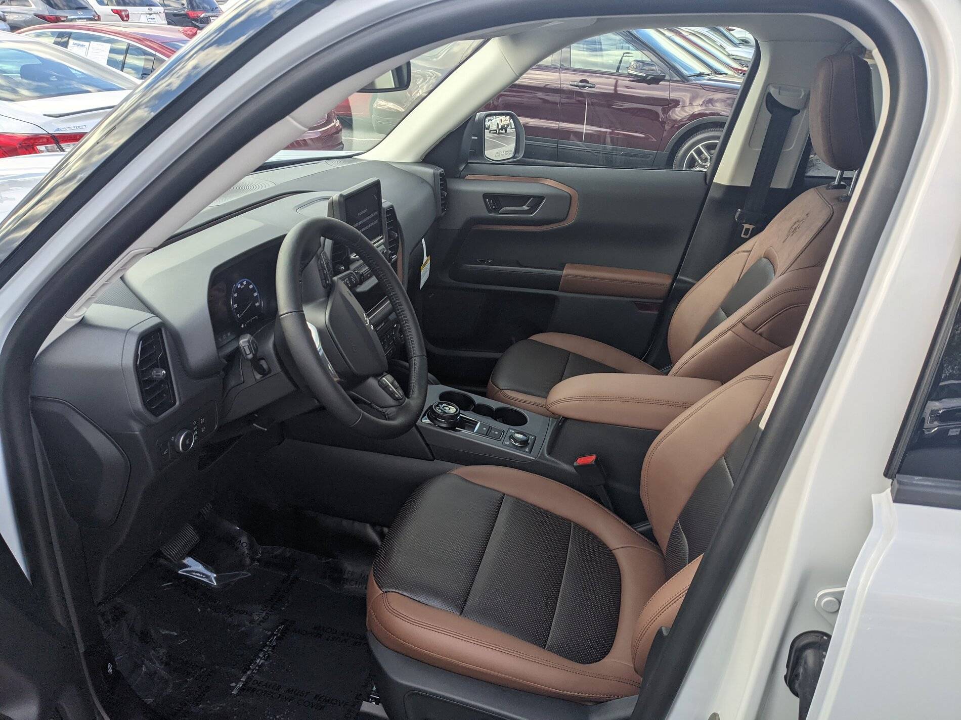Ford Bronco Sport Leather wrapped Roast Interior differences Bronco at dealer 3