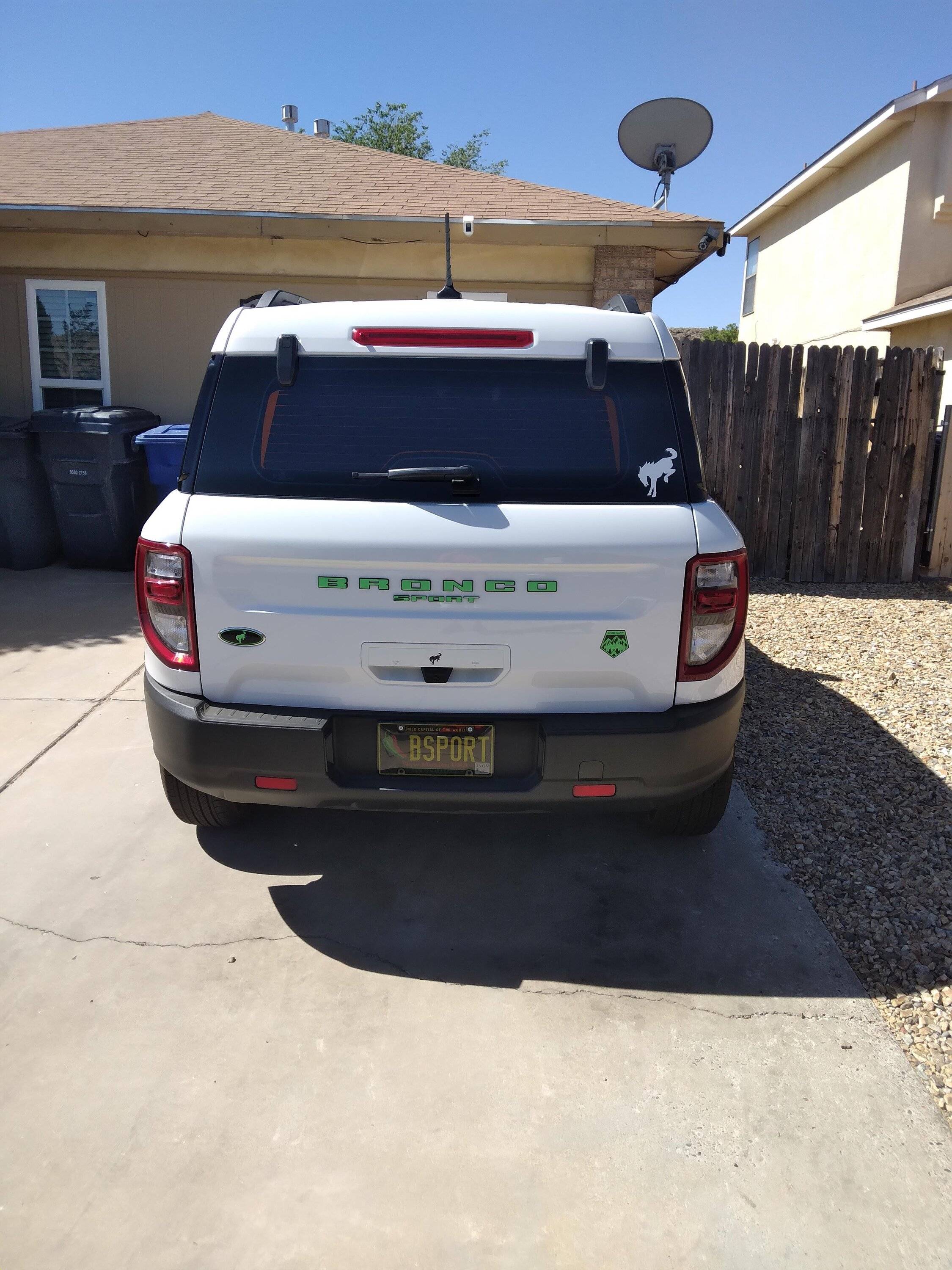 Ford Bronco Sport Installing new lettering on the tailgate of Bronco Sport - factory lettering? 20220531_101720