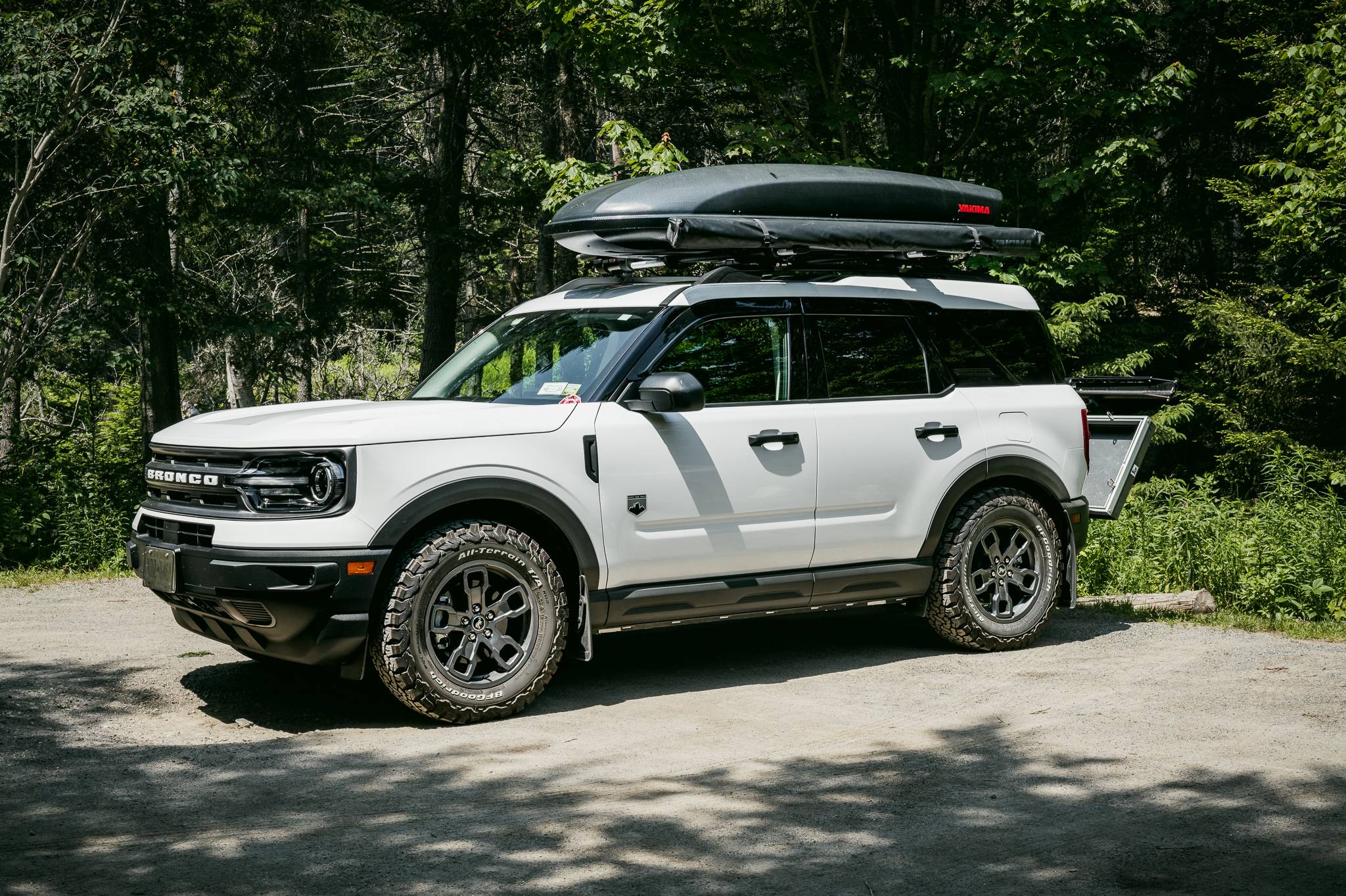 Ford Bronco Sport Big Bend stock height with BFGoodrich 245/65/17. The beginnings of making this into what I want. 66DBE218-BEB7-477A-A28A-CCA06A9199B1