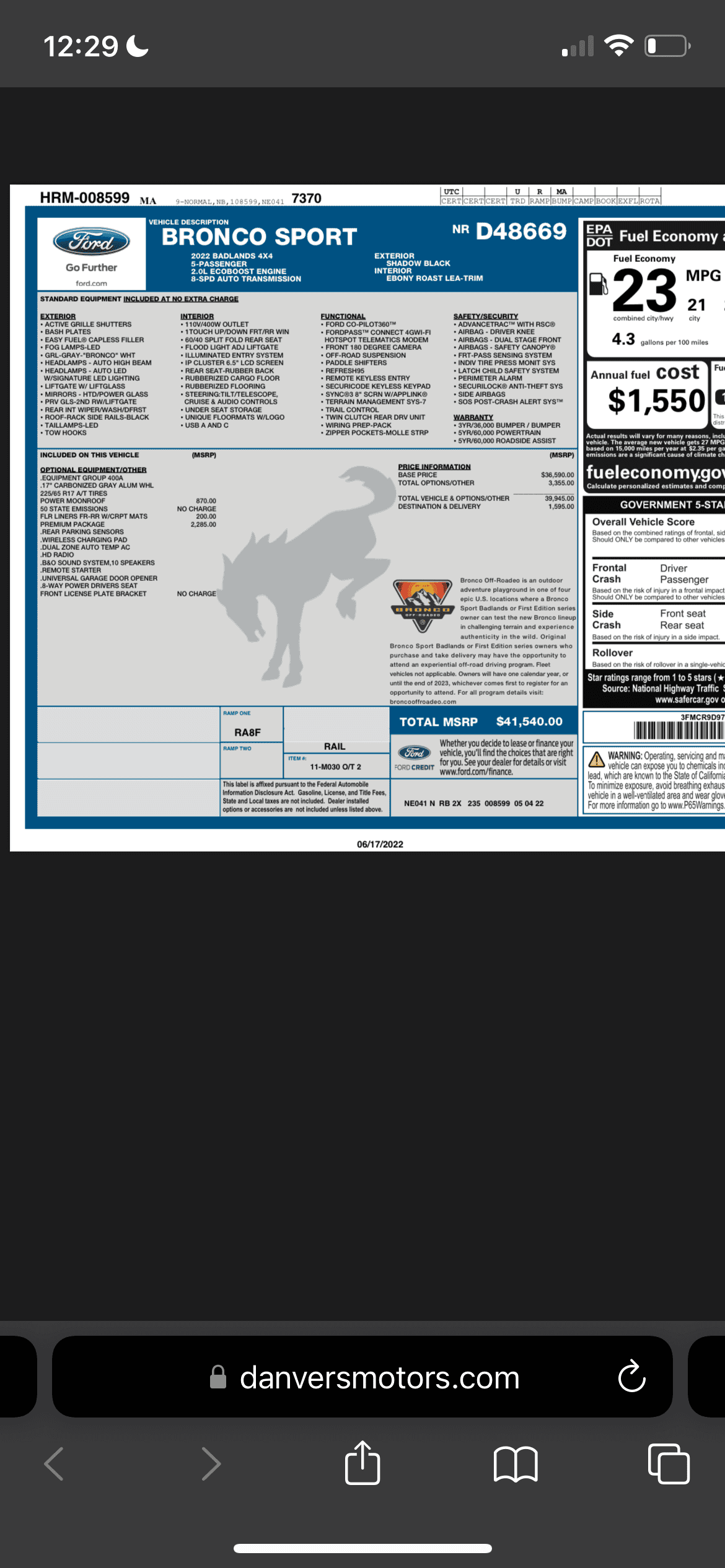 Ford Bronco Sport Ford 360+ 6C23B746-916D-49D2-8581-C9A4D0F3A156