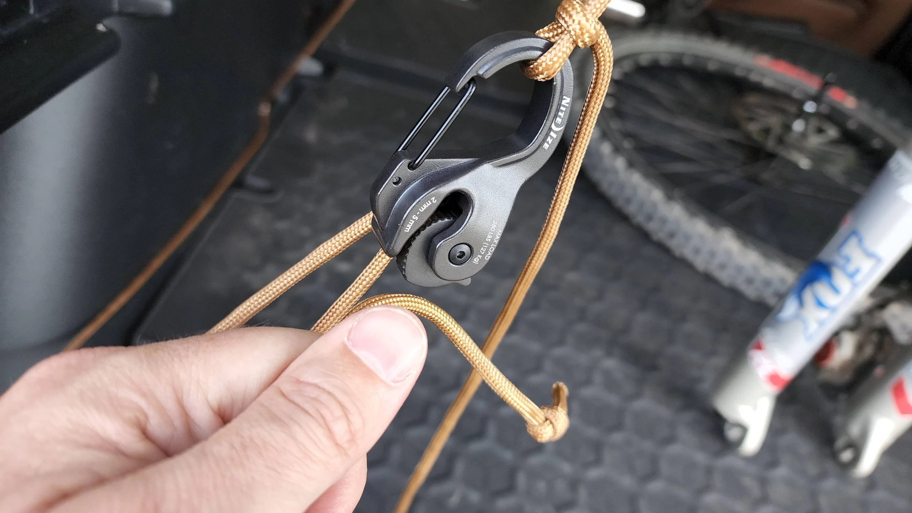 Ford Bronco Sport TUTORIAL: How to rig a bike in the back of your Bronco Sport 20220710_191138