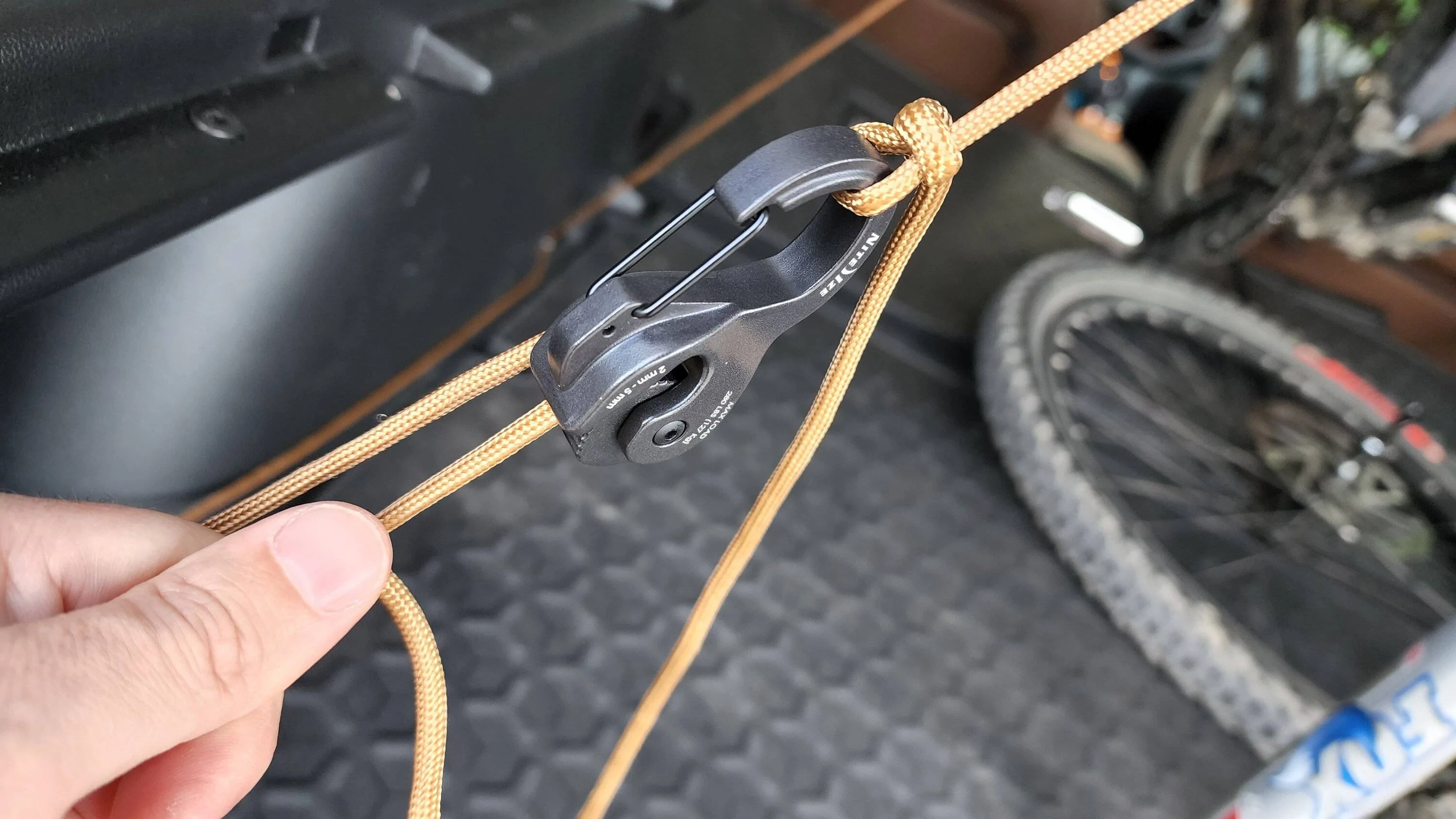 Ford Bronco Sport TUTORIAL: How to rig a bike in the back of your Bronco Sport 20220710_191142